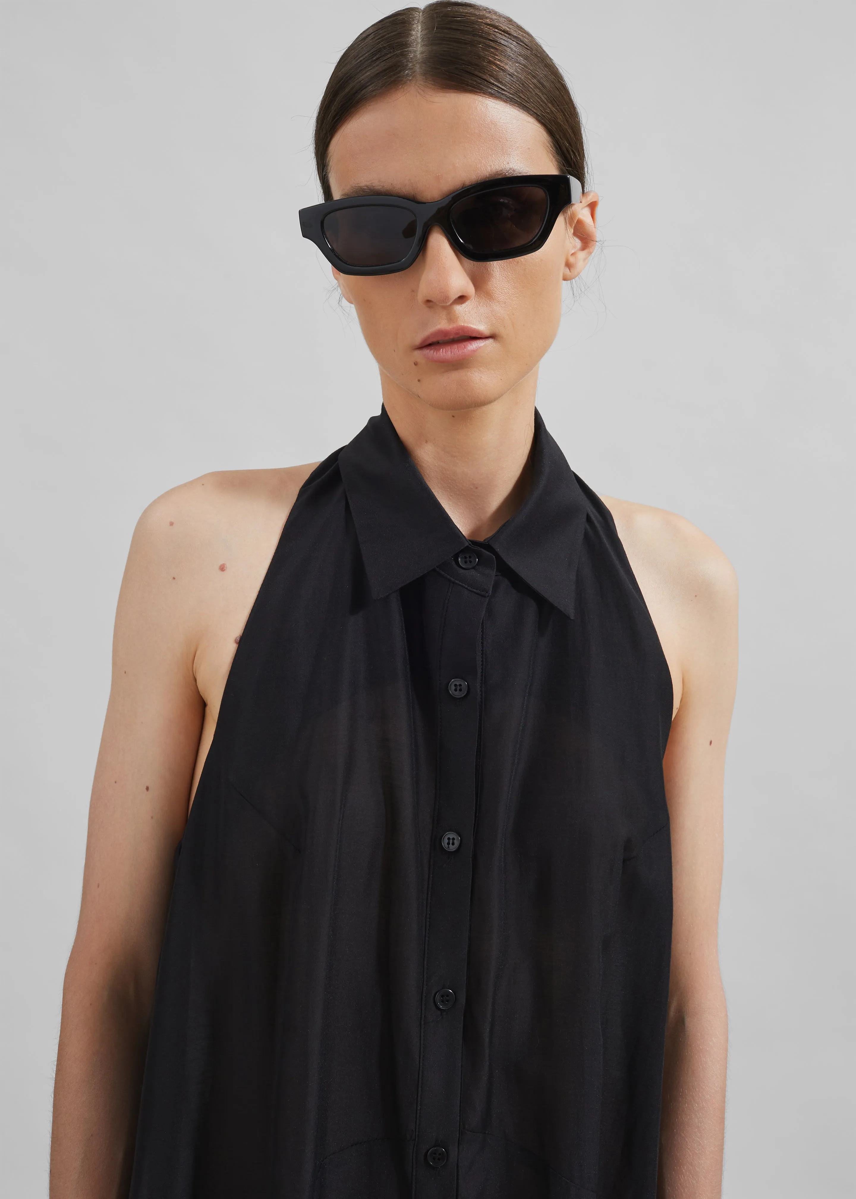 Temi Sheer Halter Dress - Black sold by Frankie Shop product image thumbnail 5