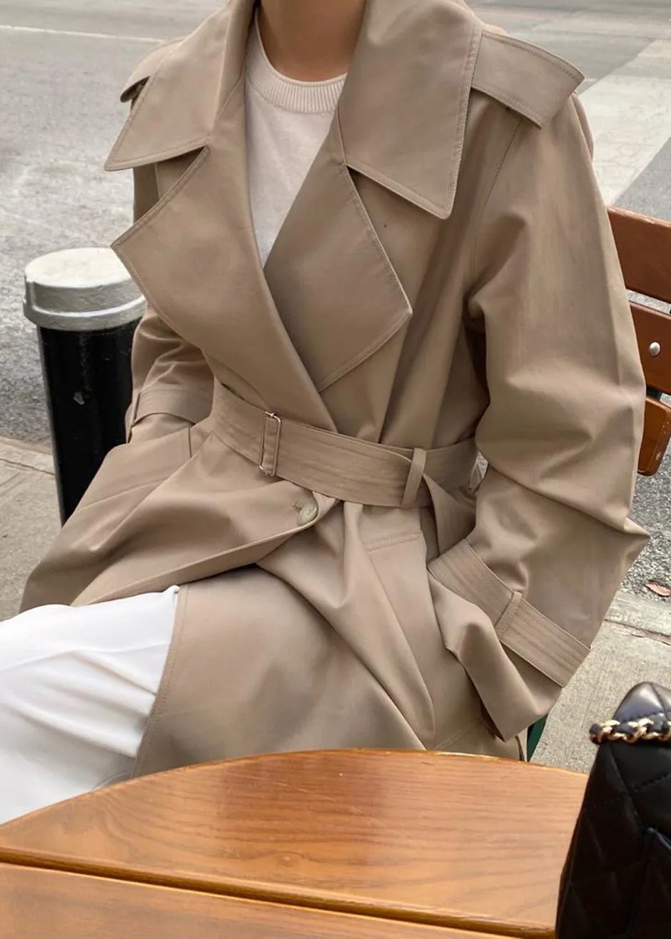 Abril Trench - Sand sold by Frankie Shop product image thumbnail 4