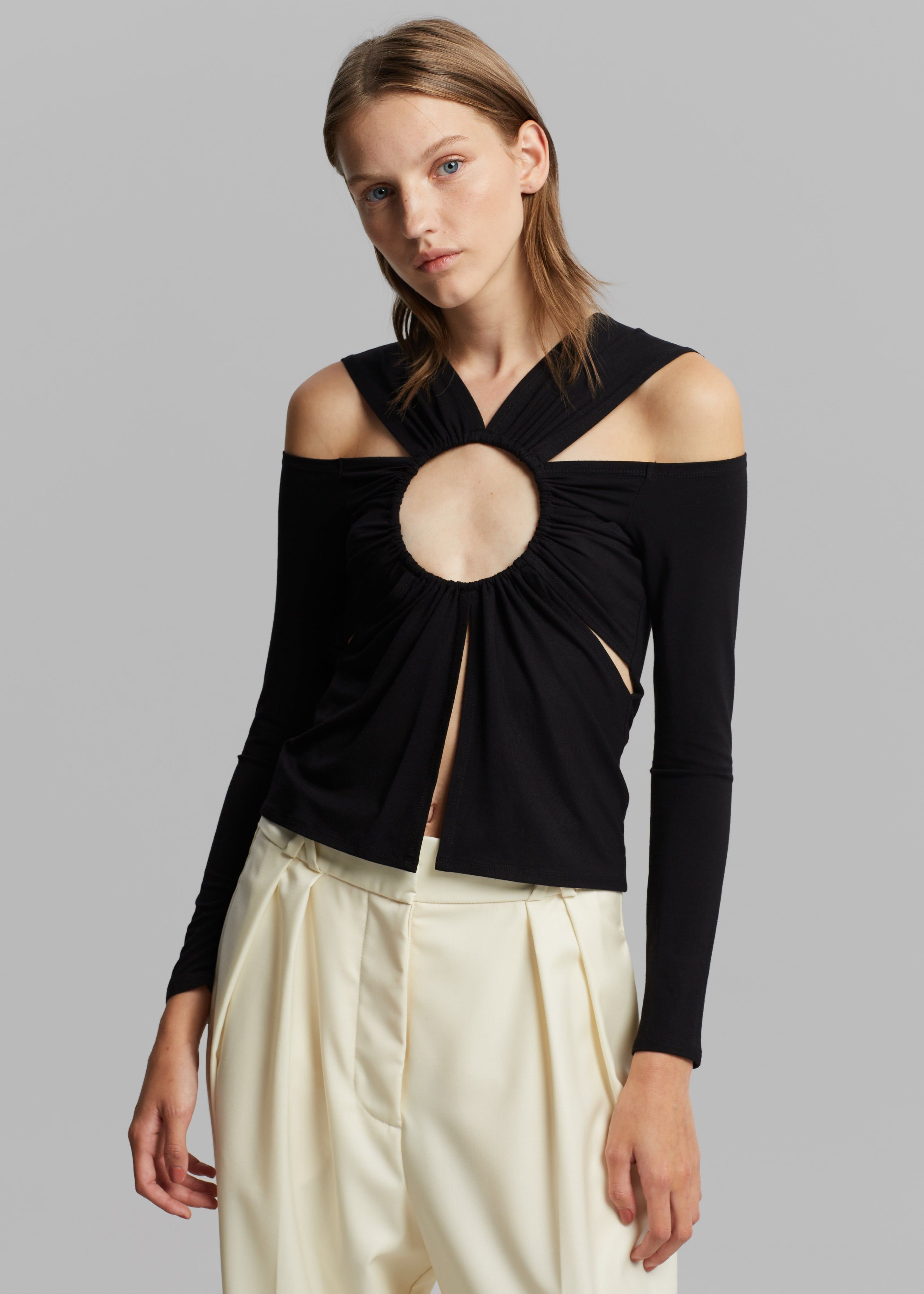 Sid Neigum Ring Cutout Top - Black sold by Frankie Shop product image thumbnail 5