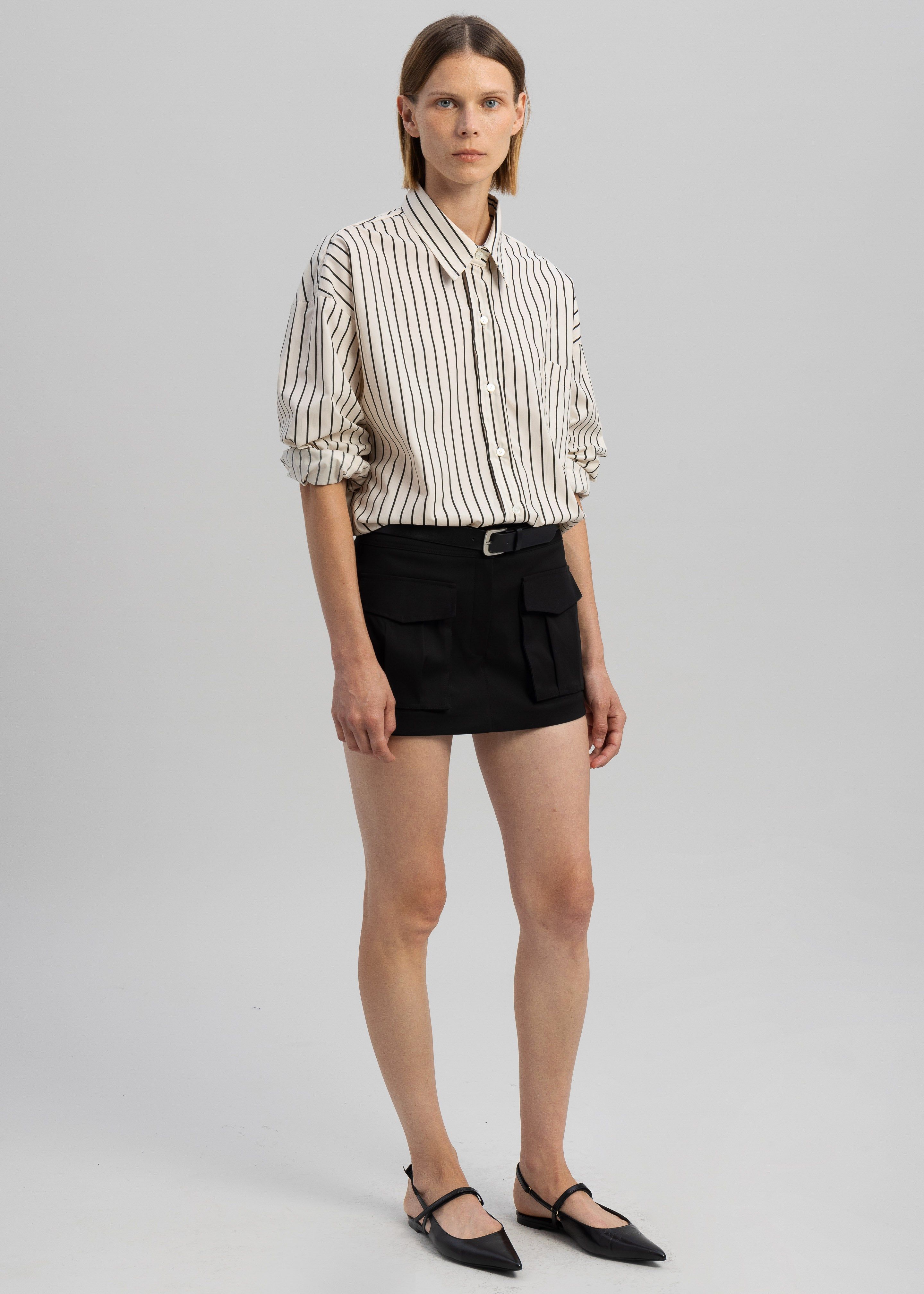 Anette Striped Shirt - Cream sold by Frankie Shop product image thumbnail 7