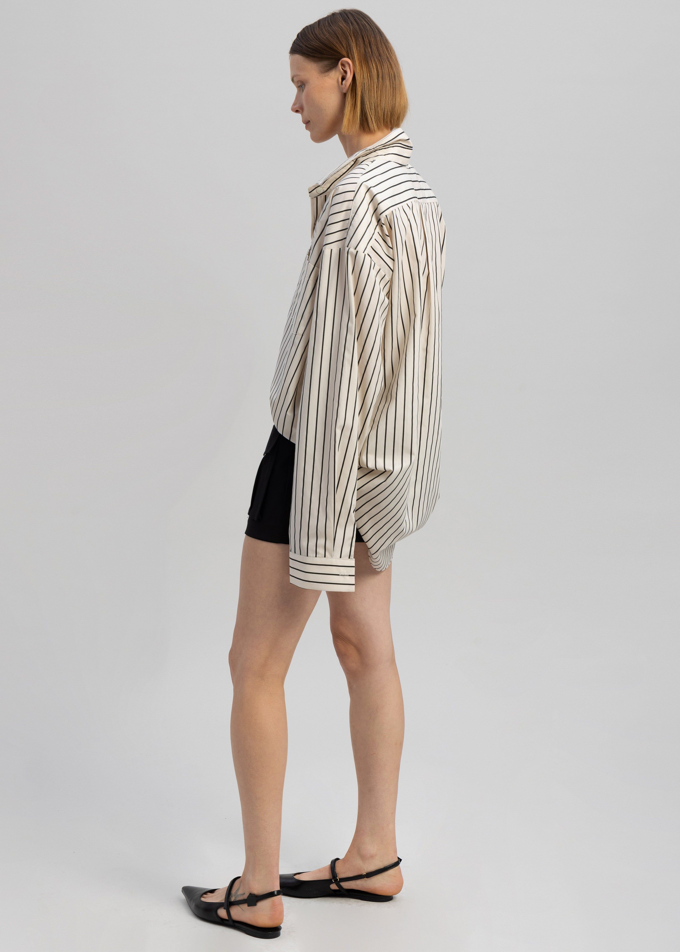 Anette Striped Shirt - Cream sold by Frankie Shop product image thumbnail 9