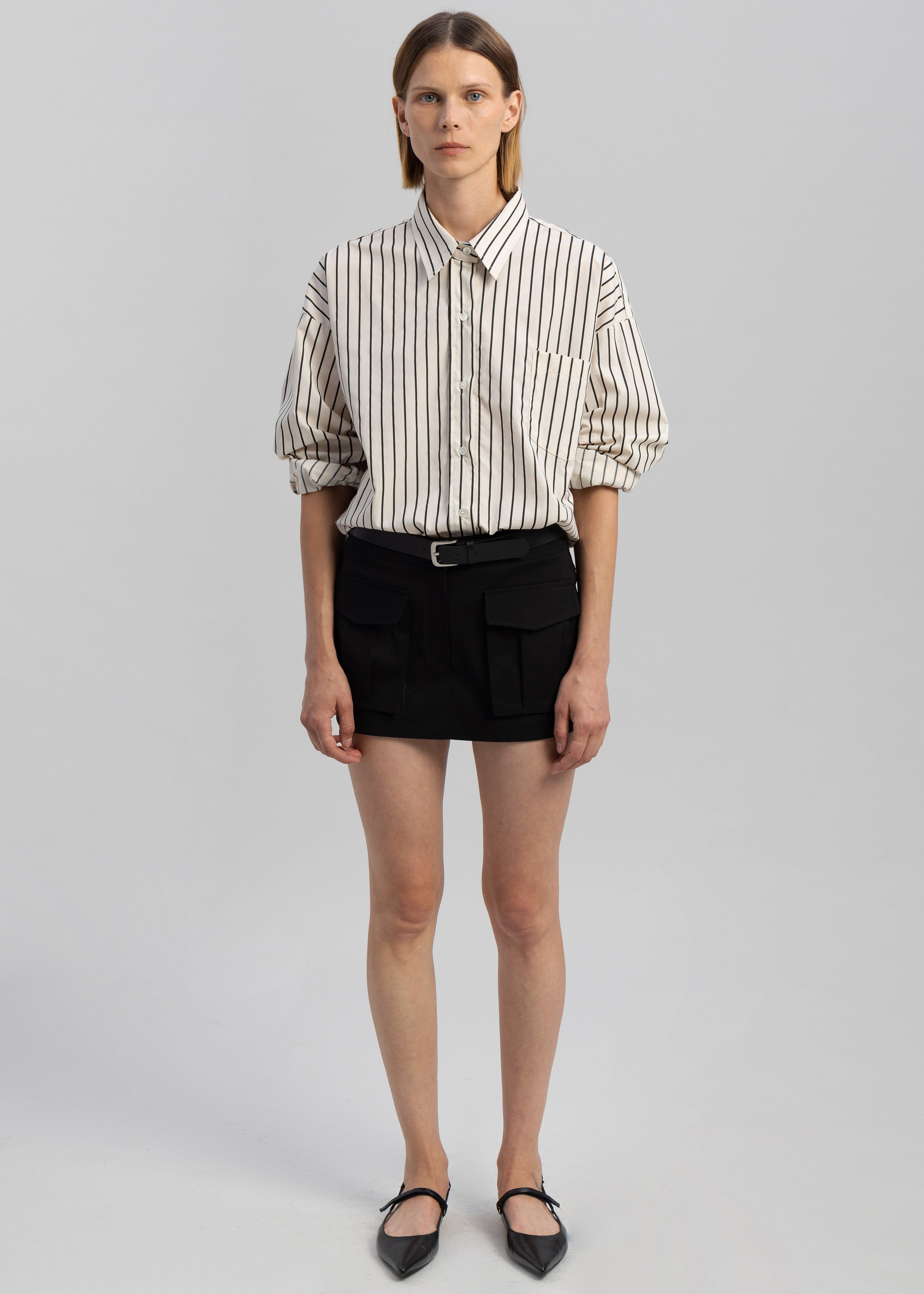 Anette Striped Shirt - Cream sold by Frankie Shop product image thumbnail 3