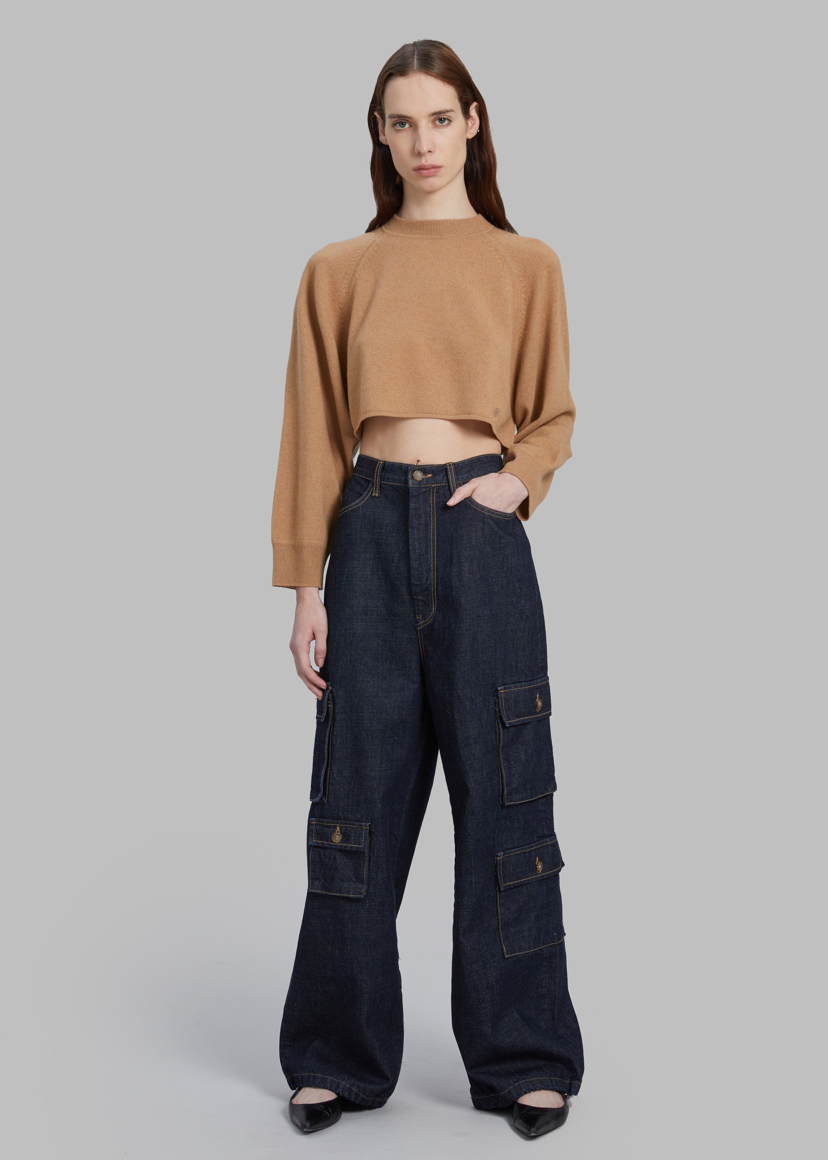 Loulou Studio Bocas Cashmere Sweater - Camel sold by Frankie Shop product image thumbnail 3