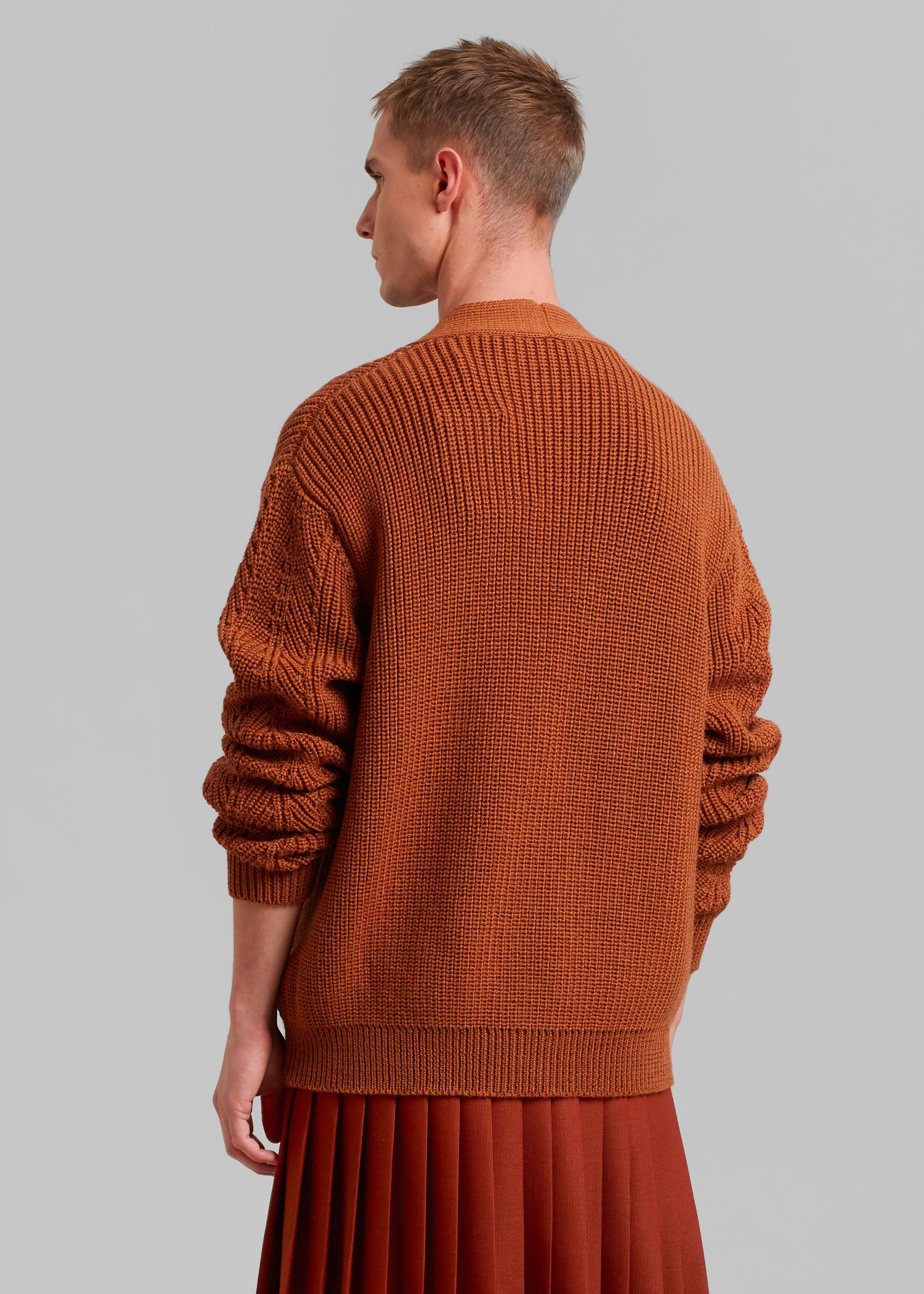 Róhe Unisex Leo Cardigan - Rust sold by Frankie Shop product image thumbnail 9