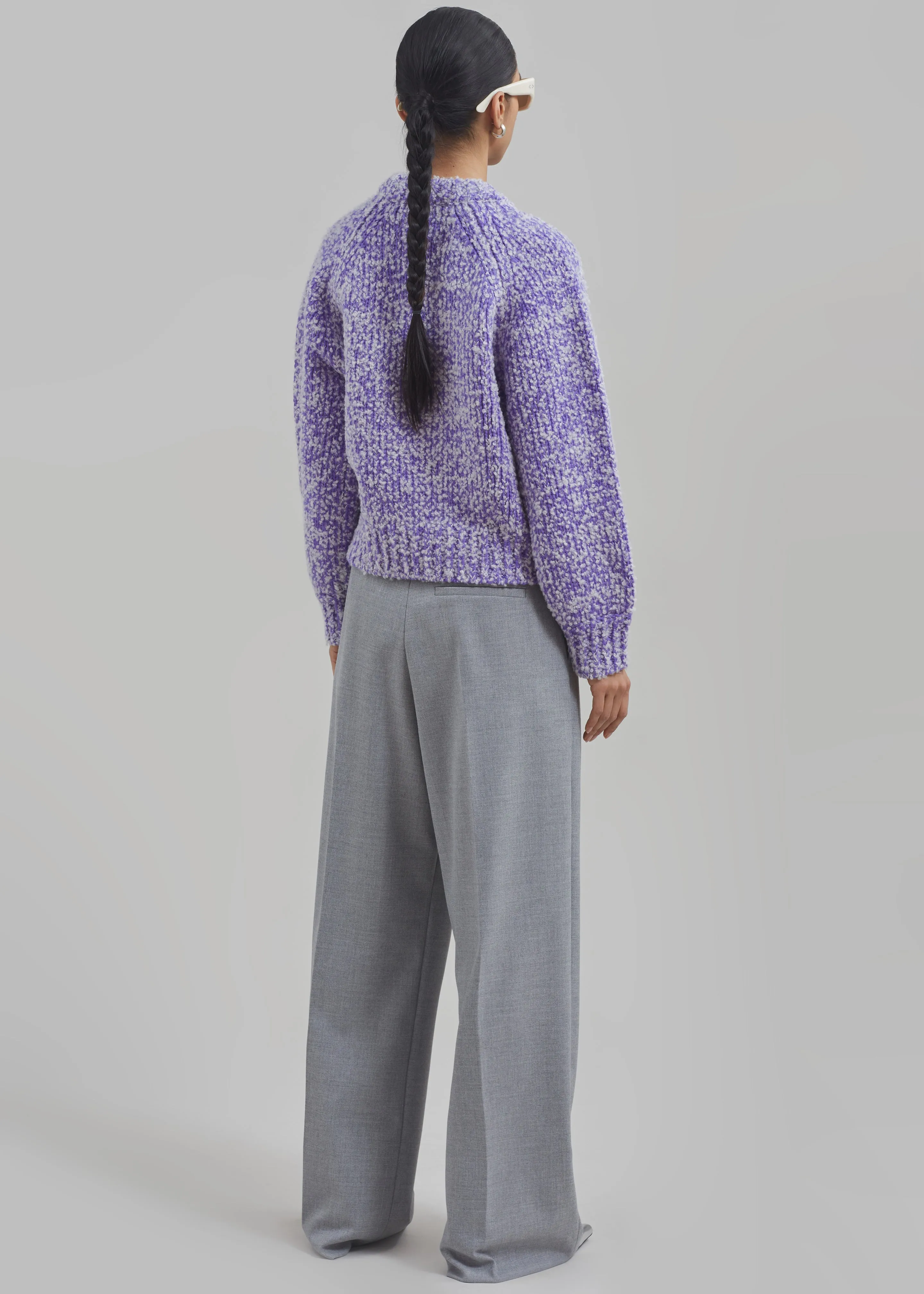 Samsøe Samsøe Aria Crew Neck - Simply Purple Melange sold by Frankie Shop product image thumbnail 5