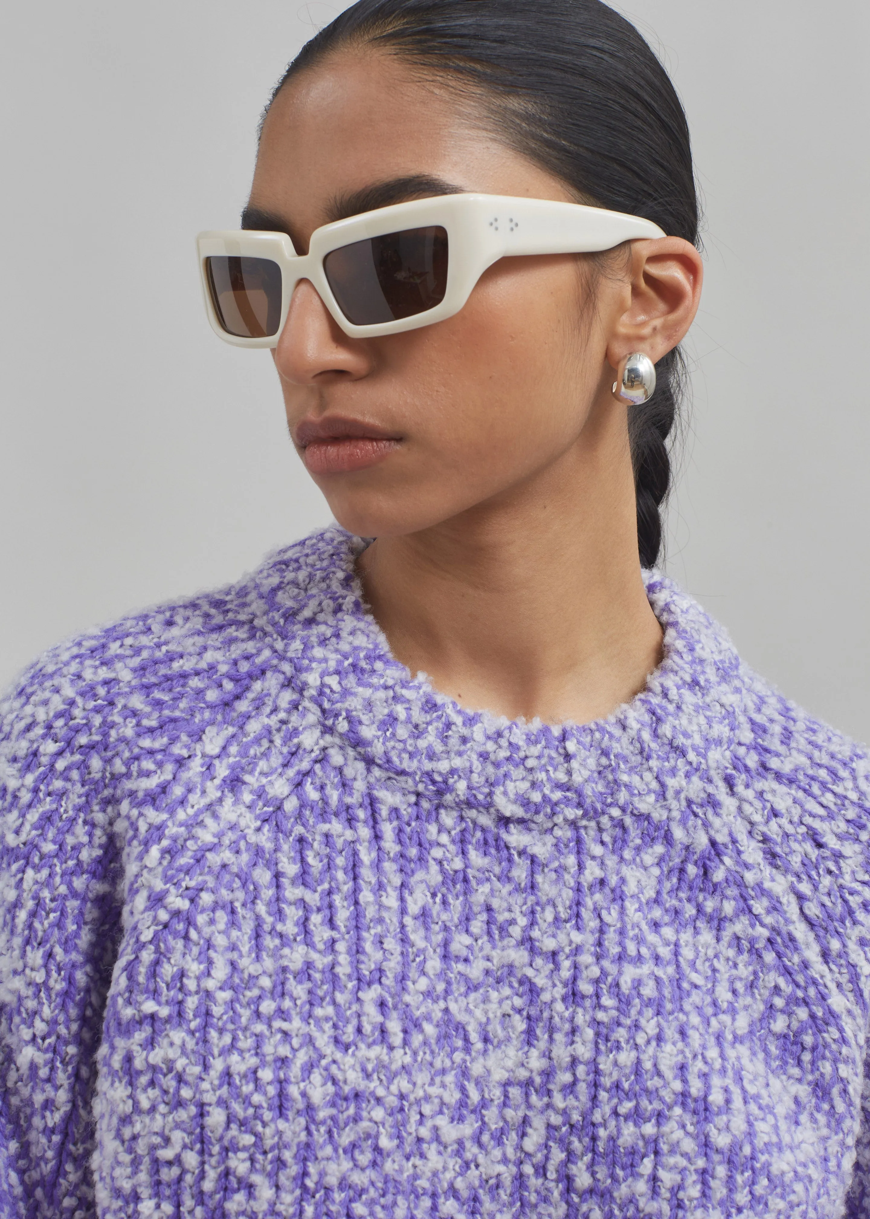 Samsøe Samsøe Aria Crew Neck - Simply Purple Melange sold by Frankie Shop product image thumbnail 2