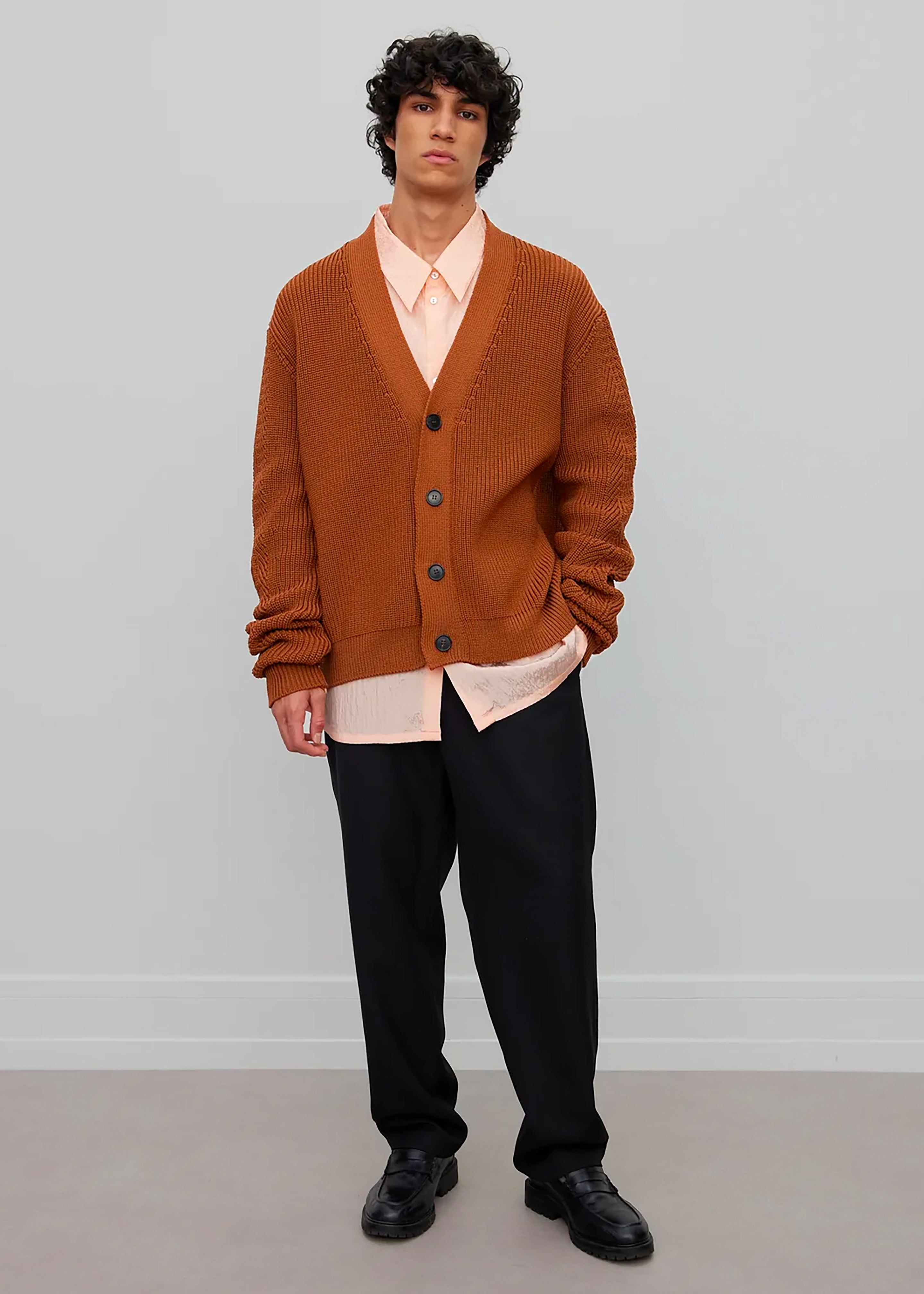 Róhe Unisex Leo Cardigan - Rust sold by Frankie Shop product image thumbnail 8