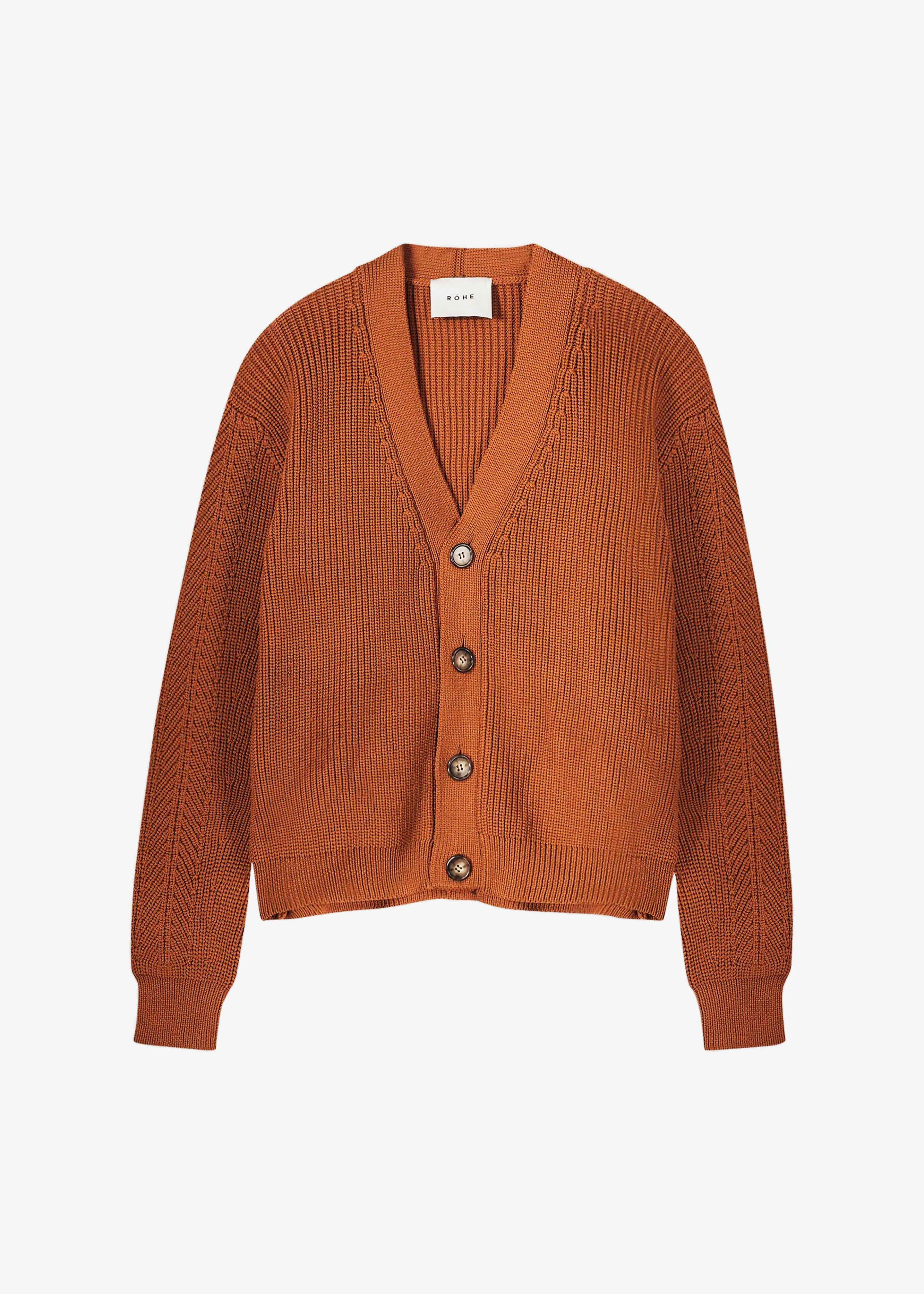 Róhe Unisex Leo Cardigan - Rust sold by Frankie Shop product image thumbnail 10