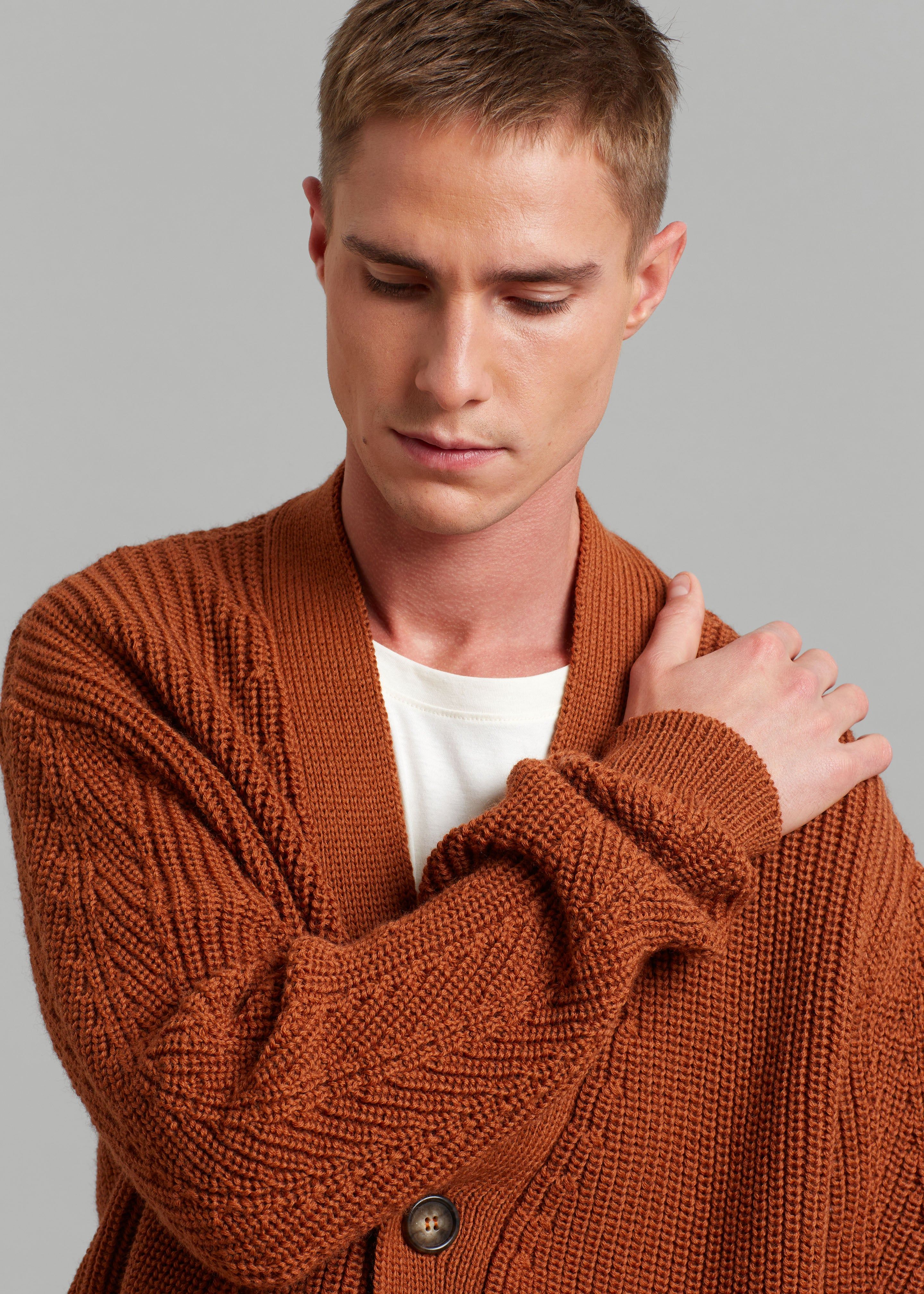 Róhe Unisex Leo Cardigan - Rust sold by Frankie Shop product image thumbnail 7