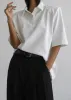 Rane Padded Shoulder Polo - White sold by Frankie Shop