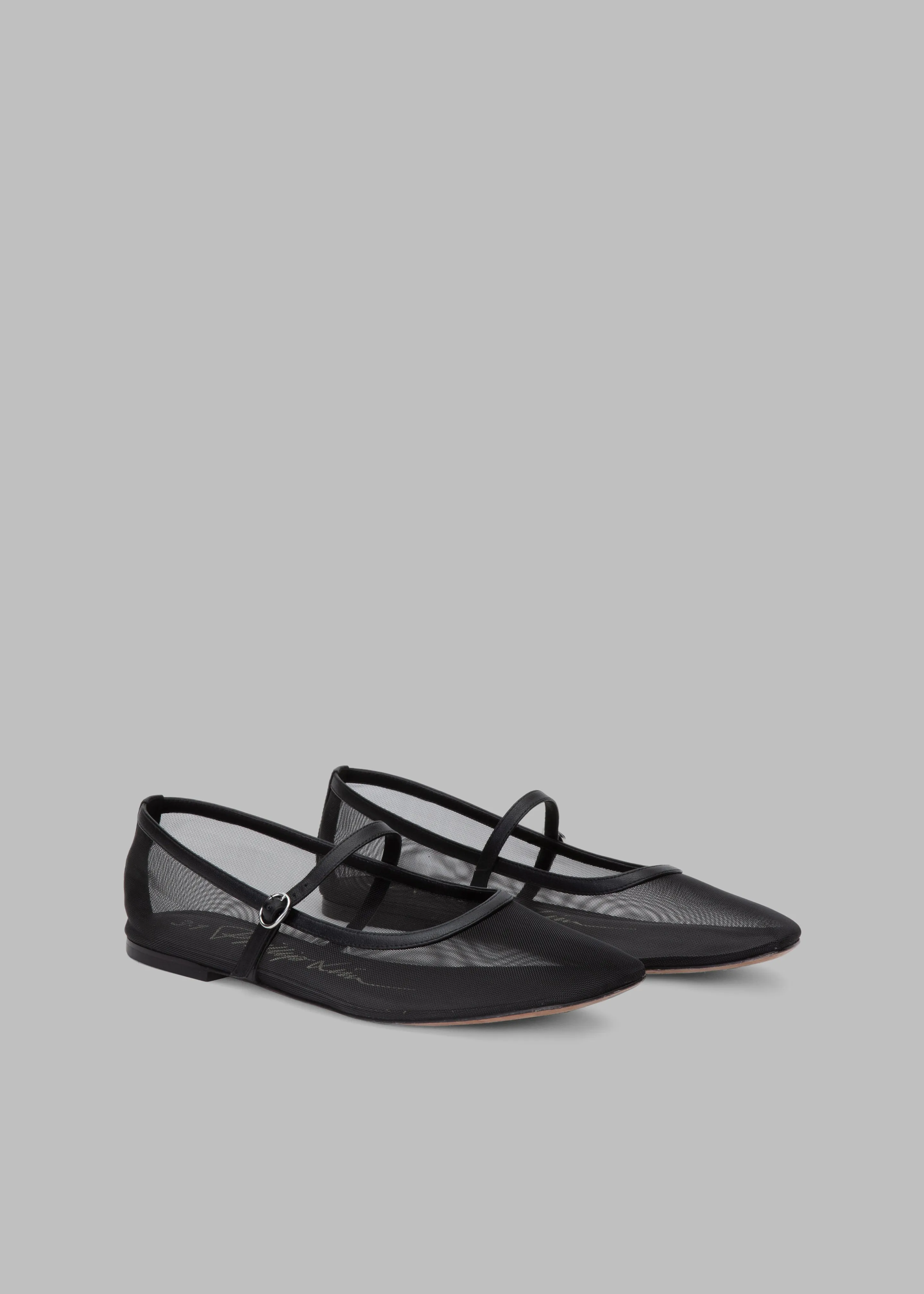 3.1 Phillip Lim ID Mesh Mary Jane Flat - Black | Parallel