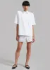 Rane Padded Shoulder Polo - White sold by Frankie Shop