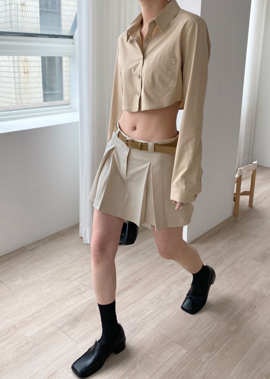 Kitou Mini Skirt - Beige sold by Frankie Shop product image thumbnail 8