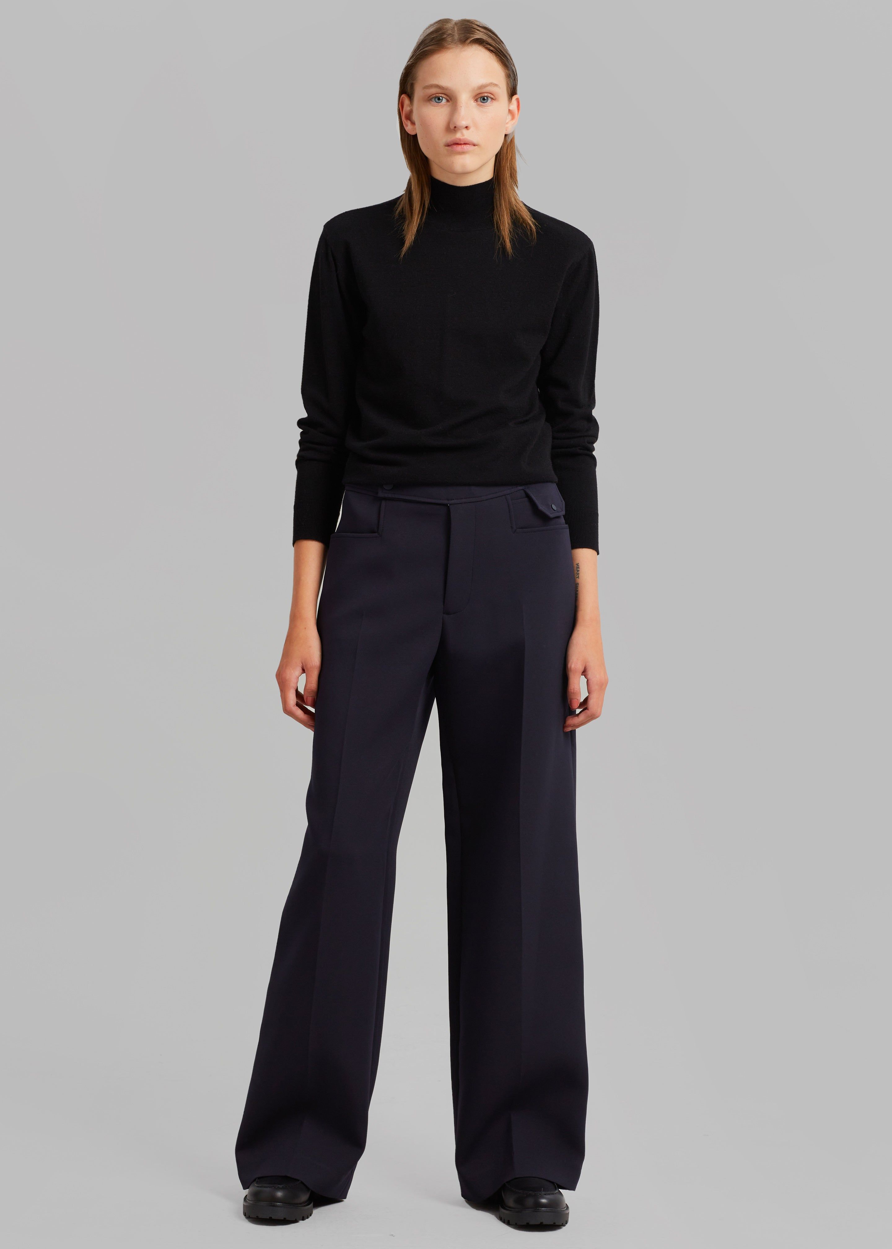 Low Classic Pocket Point Pants - Navy sold by Frankie Shop