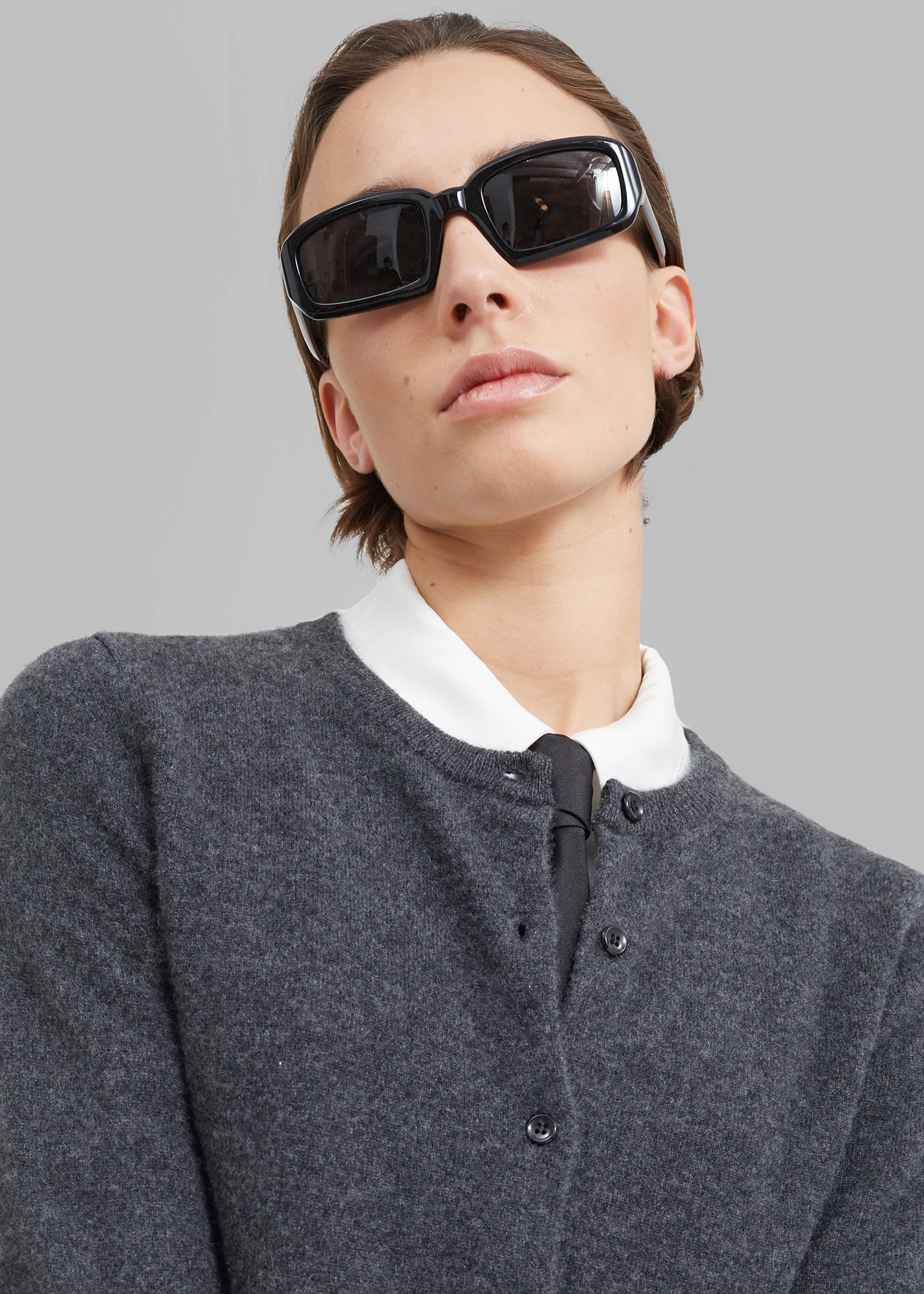 Port Tanger Mektoub Sunglasses - Black Acetate/Black Lens sold by Frankie Shop product image thumbnail 3