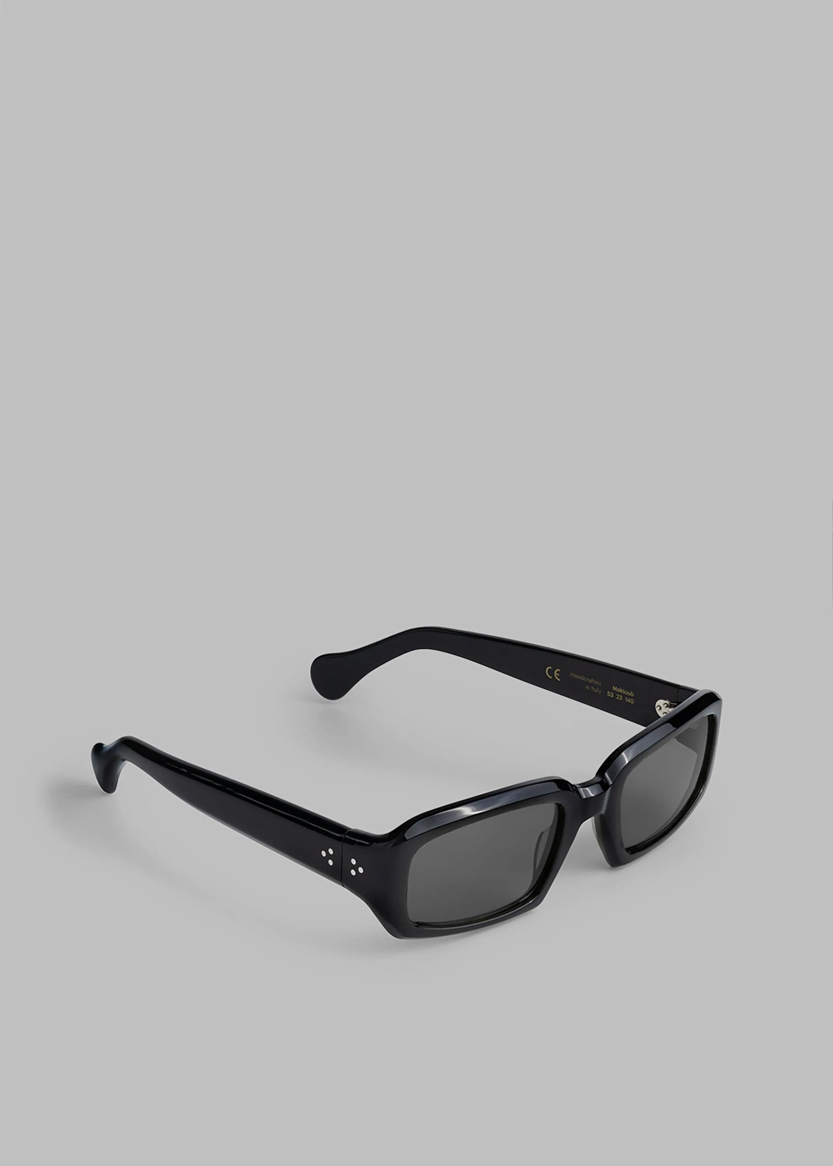 Port Tanger Mektoub Sunglasses - Black Acetate/Black Lens sold by Frankie Shop