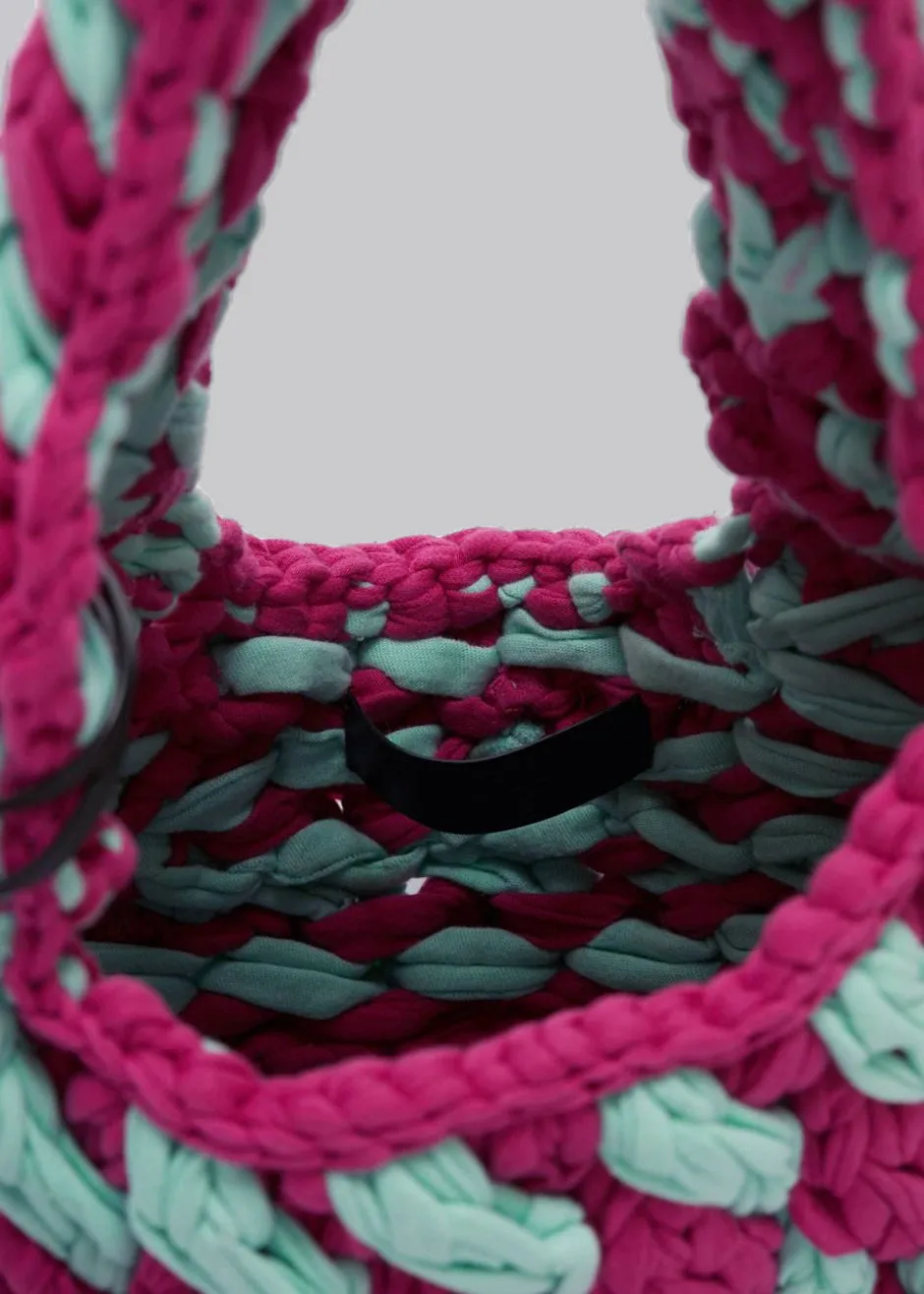 JW Anderson Flat Knitted Shopper - Purple/Mint sold by Frankie Shop product image thumbnail 5