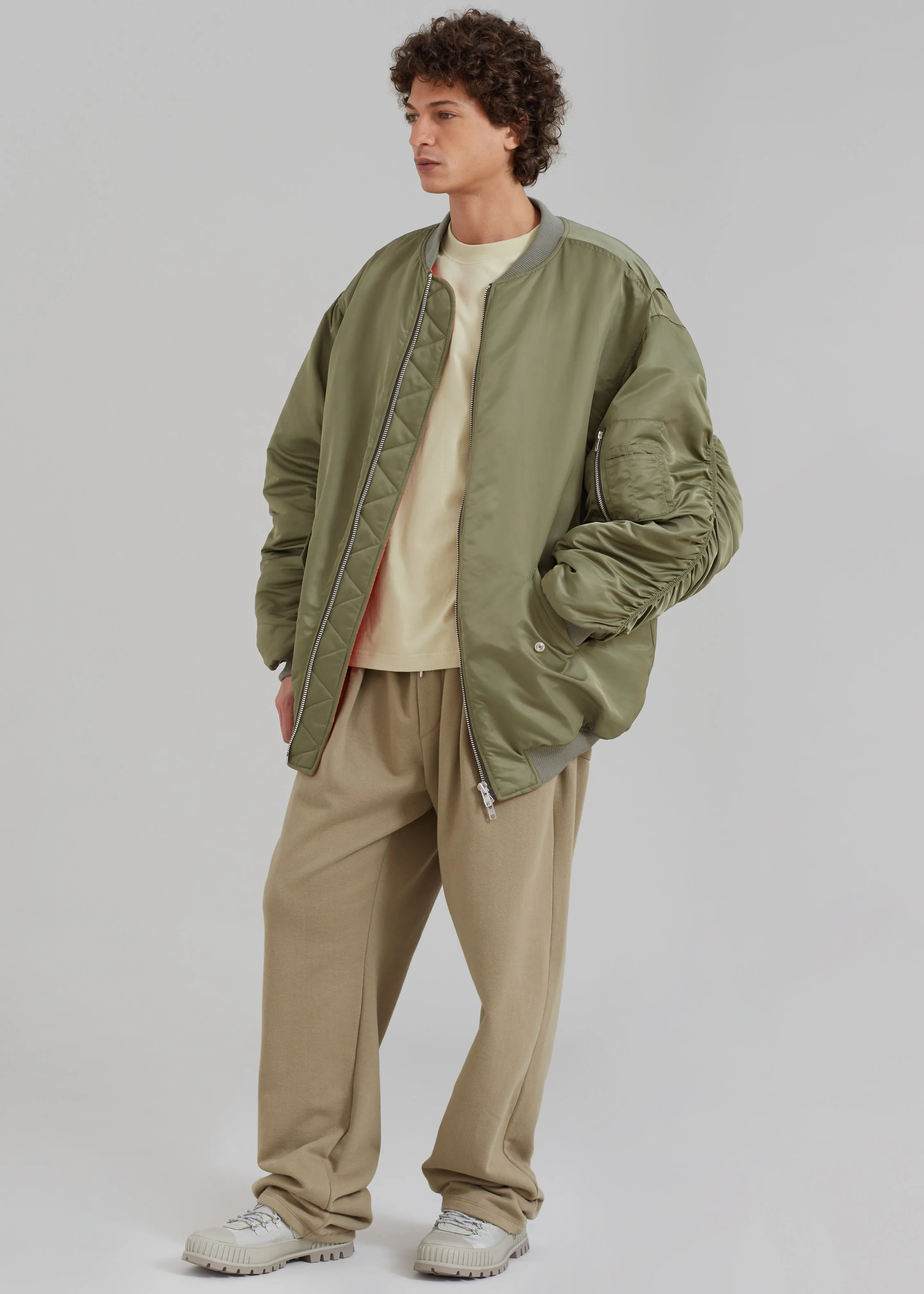 Antwan Oversized Bomber - Green sold by Frankie Shop product image thumbnail 3