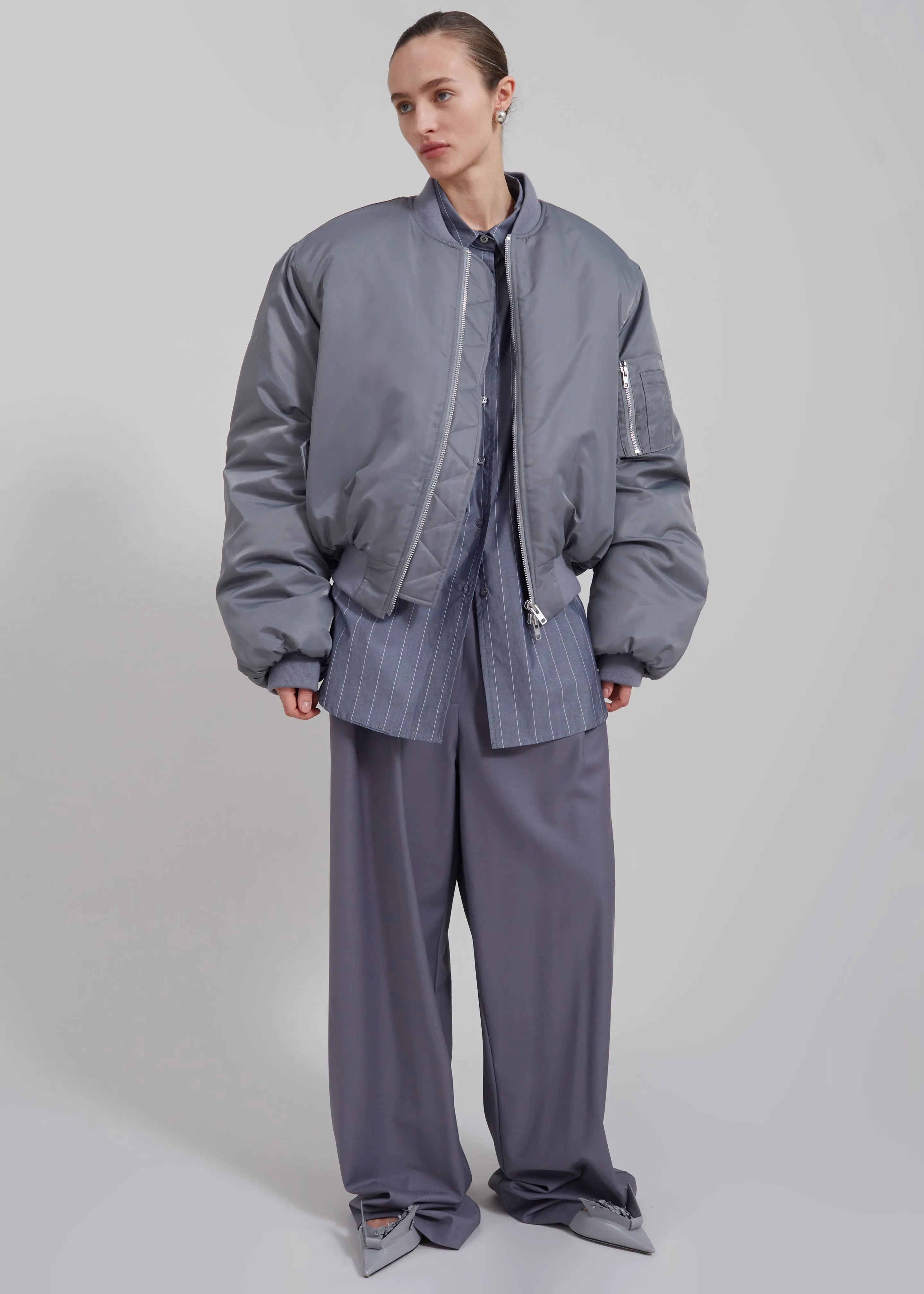Erina Padded Bomber - Grey sold by Frankie Shop product image thumbnail 4