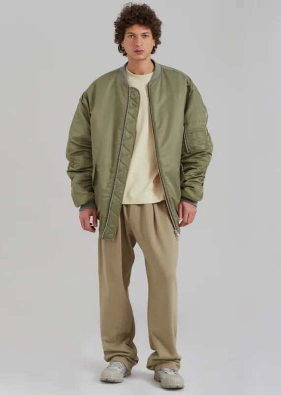 Antwan Oversized Bomber - Green sold by Frankie Shop