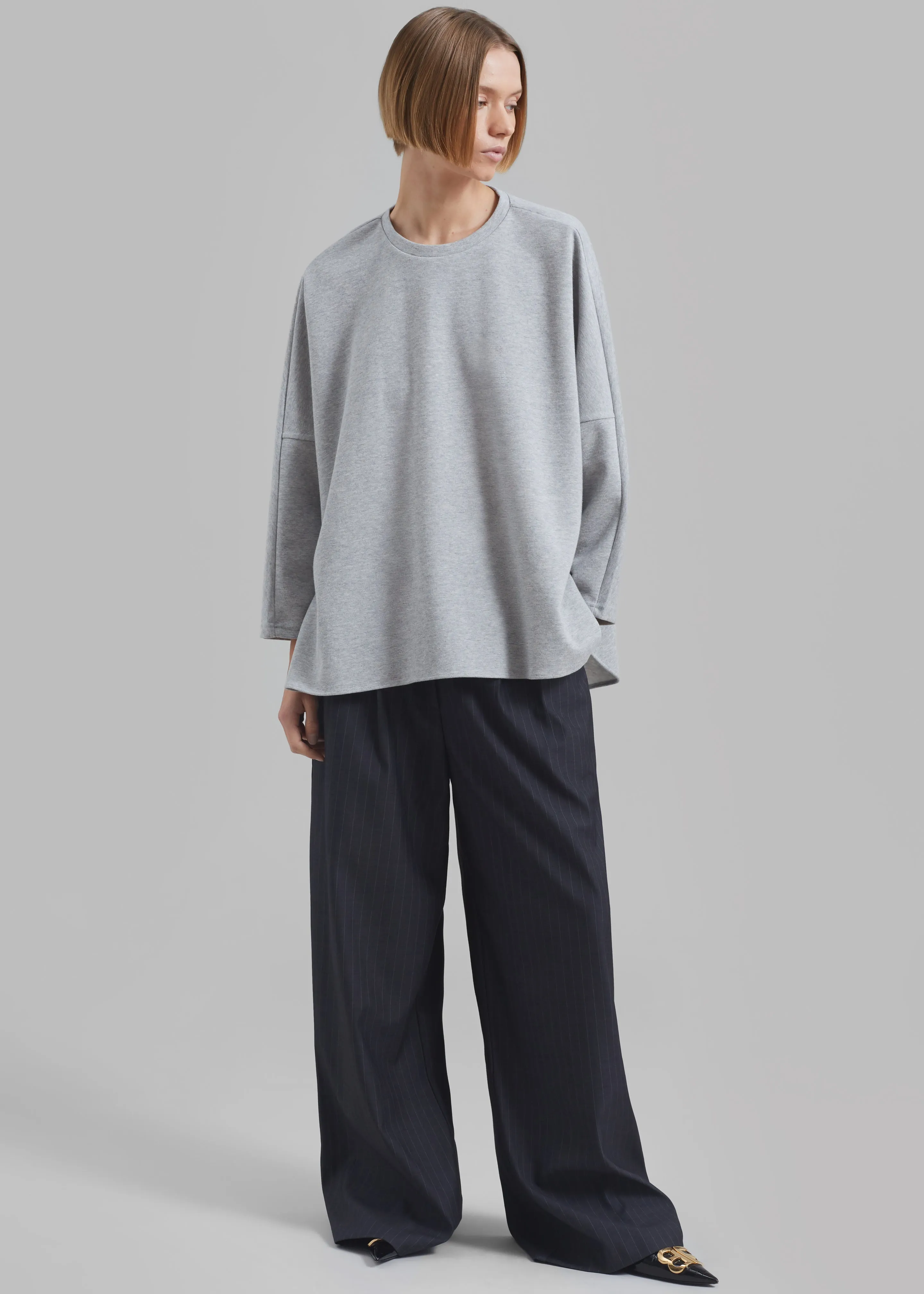 Campbell Long Sleeve Tee - Grey sold by Frankie Shop product image thumbnail 5