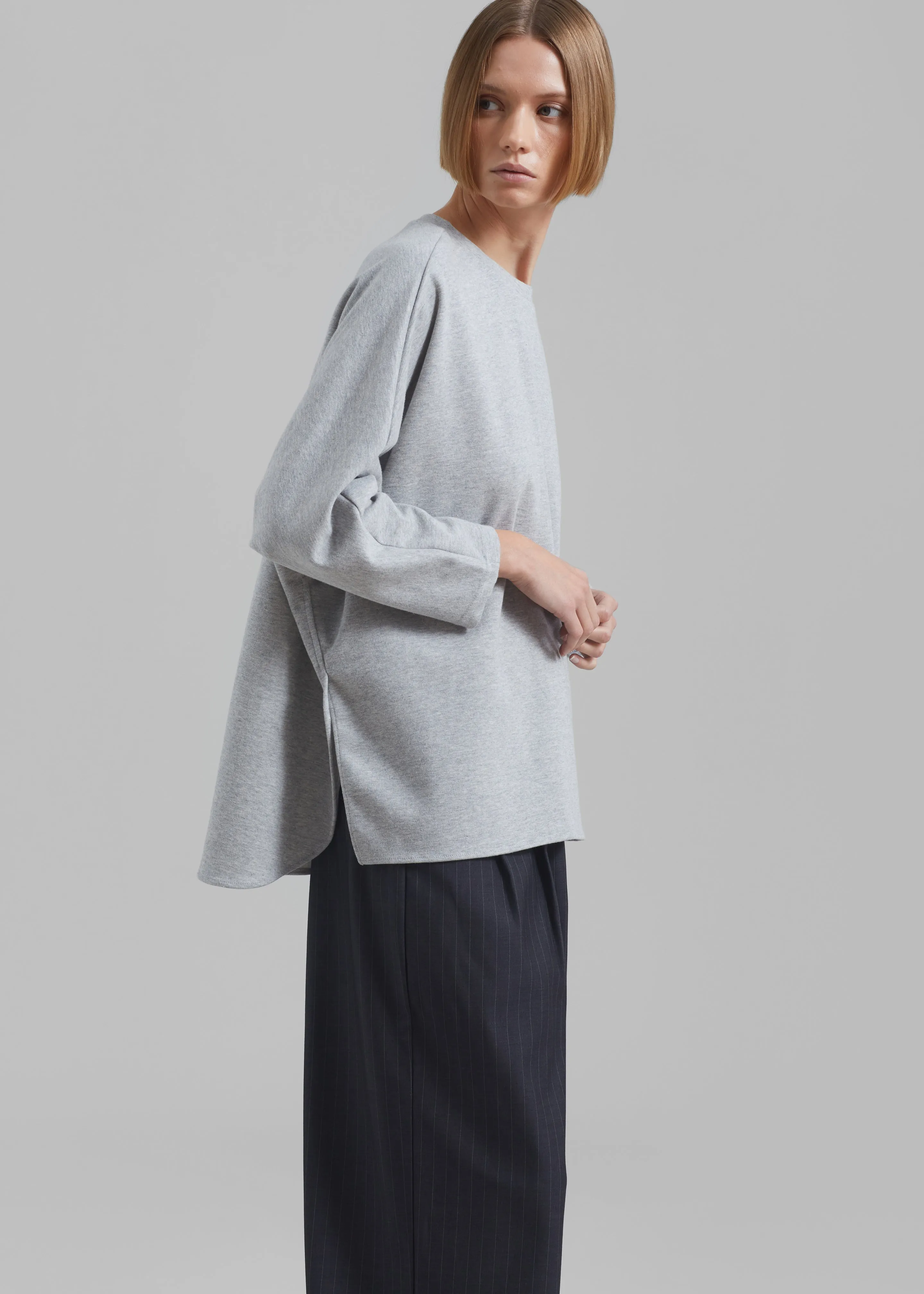 Campbell Long Sleeve Tee - Grey sold by Frankie Shop product image thumbnail 3