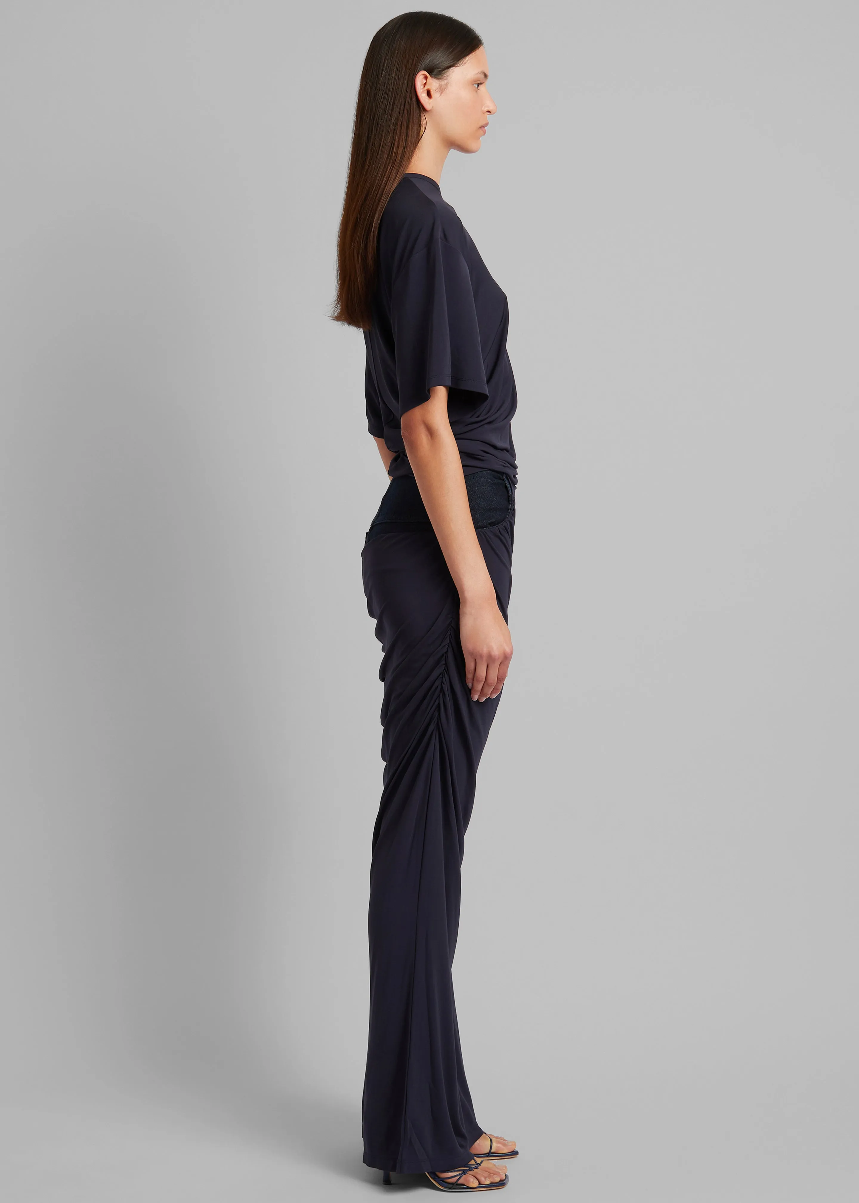 Christopher Esber Side Cowl Waist Tee - Ink sold by Frankie Shop product image thumbnail 4