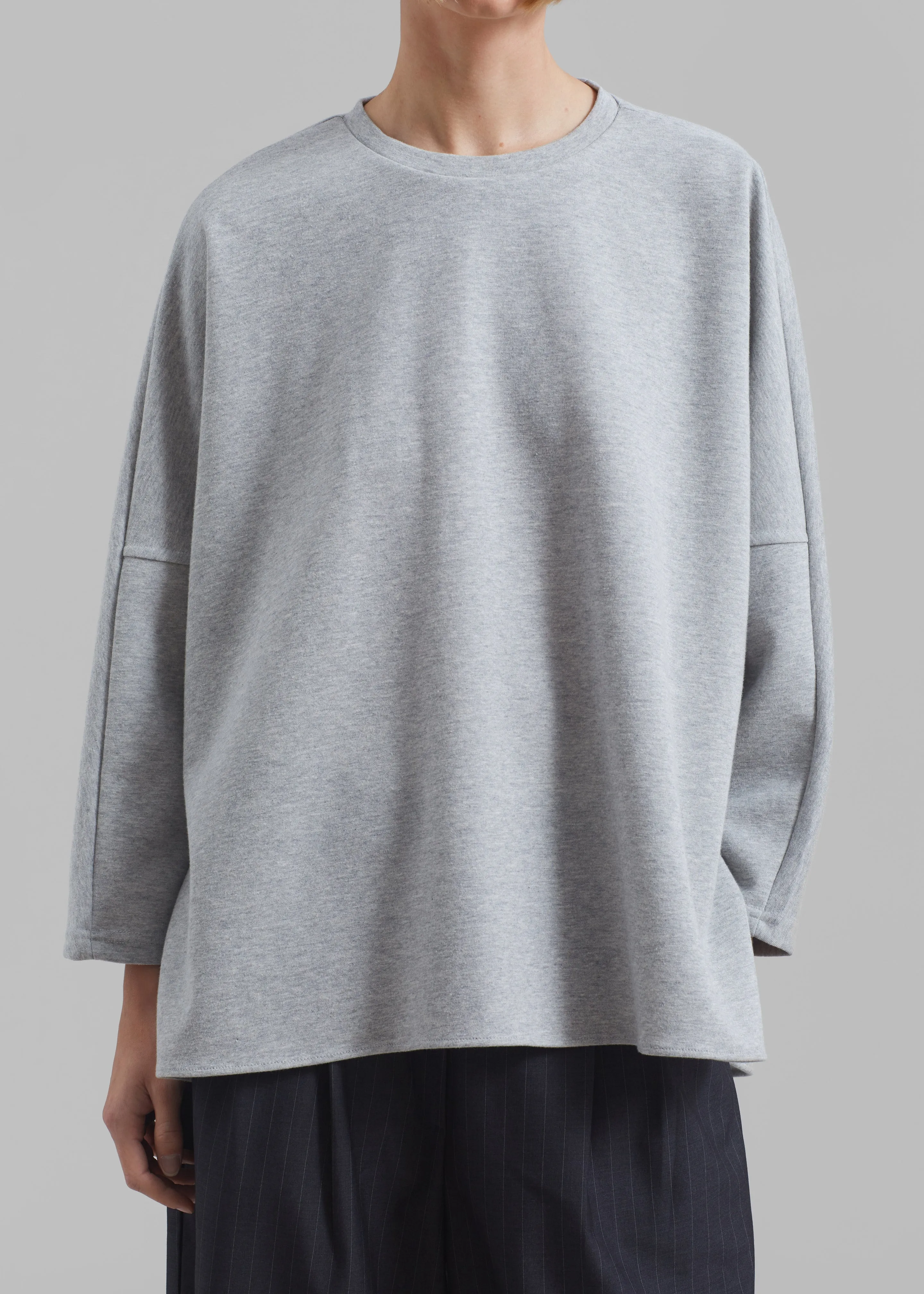 Campbell Long Sleeve Tee - Grey sold by Frankie Shop product image thumbnail 4