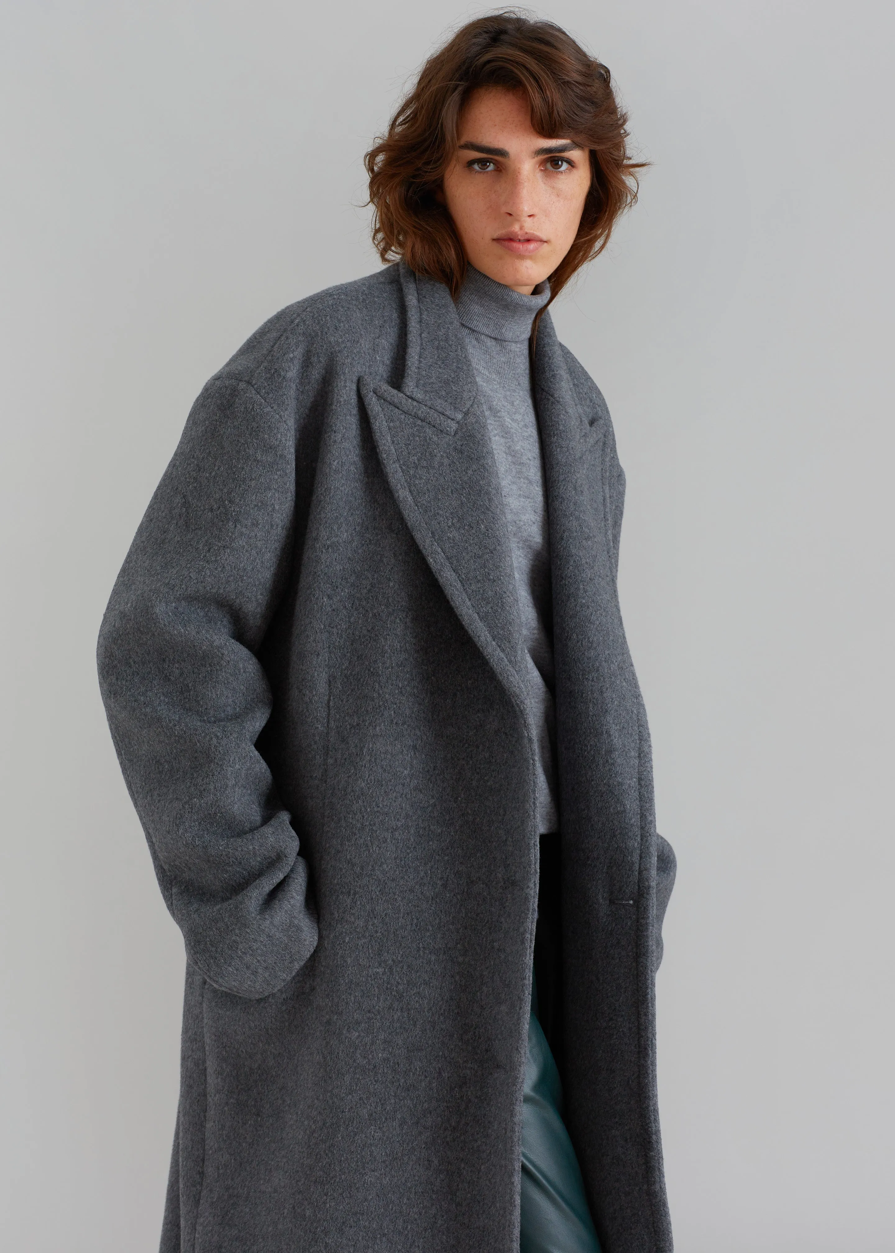 Anya Oversized Coat - Charcoal sold by Frankie Shop product image thumbnail 3