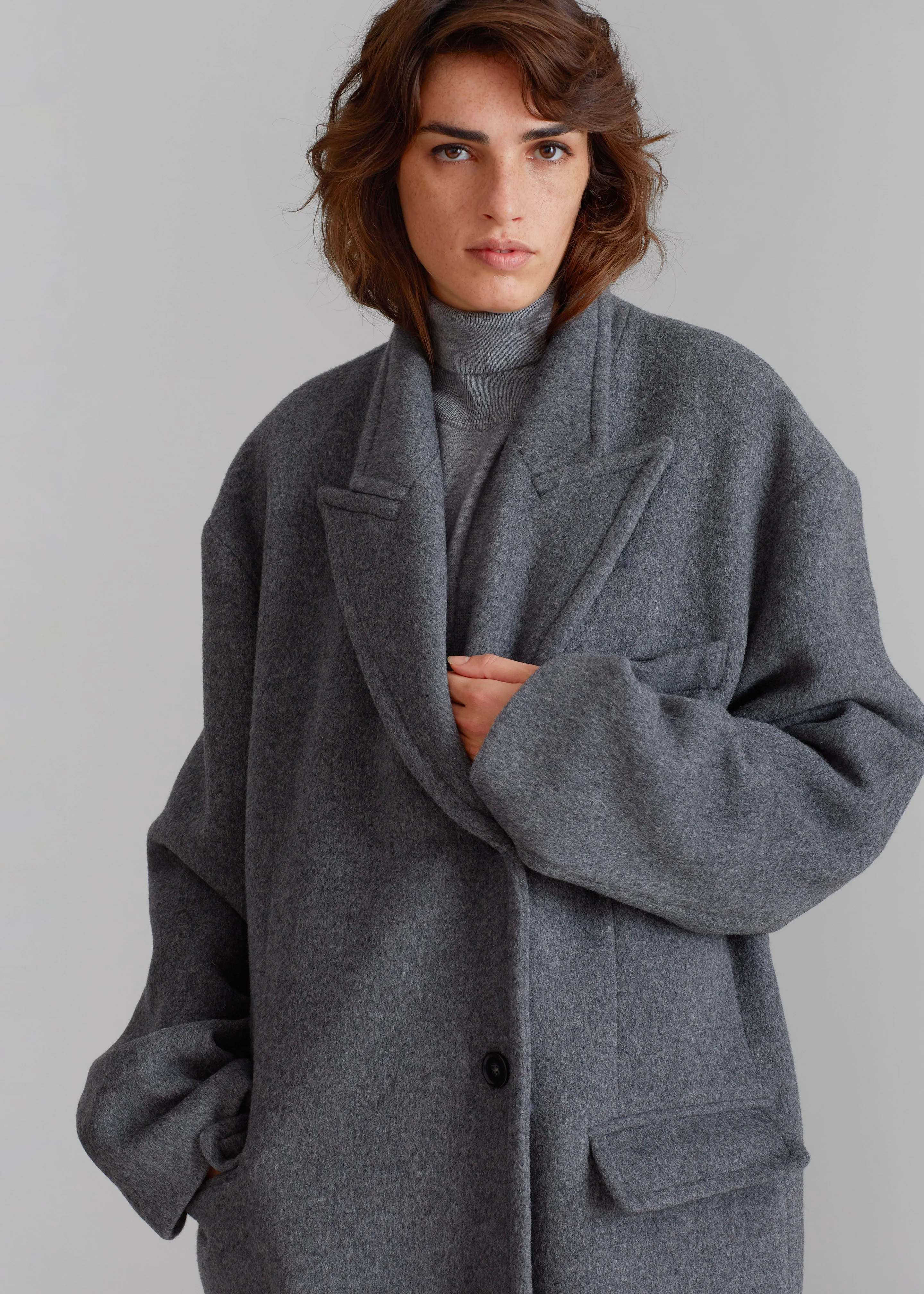 Anya Oversized Coat - Charcoal sold by Frankie Shop product image thumbnail 2
