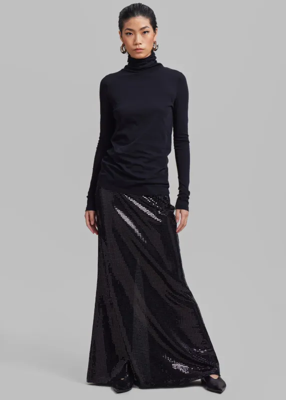 Puppets And Puppets Jane Full Length Skirt - Black sold by Frankie Shop