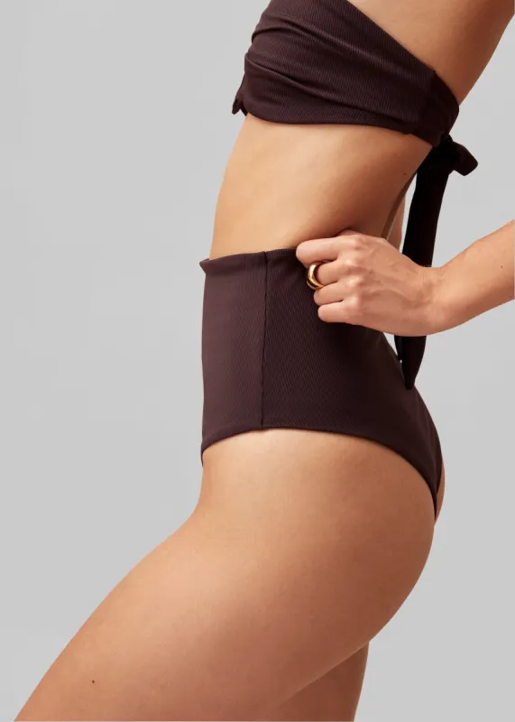 Alohas Costa Bikini Bottom - Brown sold by Frankie Shop