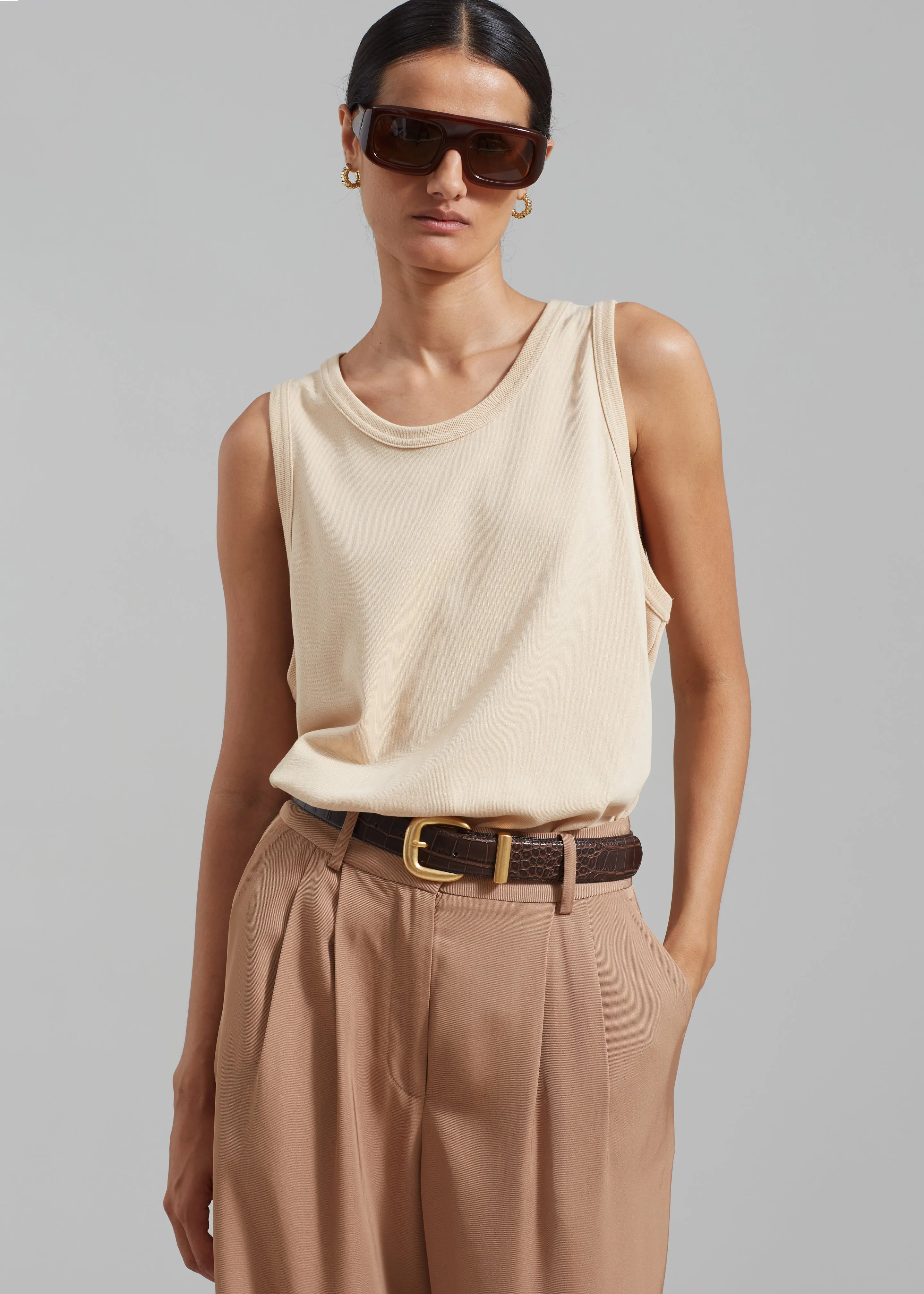 Briston Boxy Tank - Beige sold by Frankie Shop product image thumbnail 4