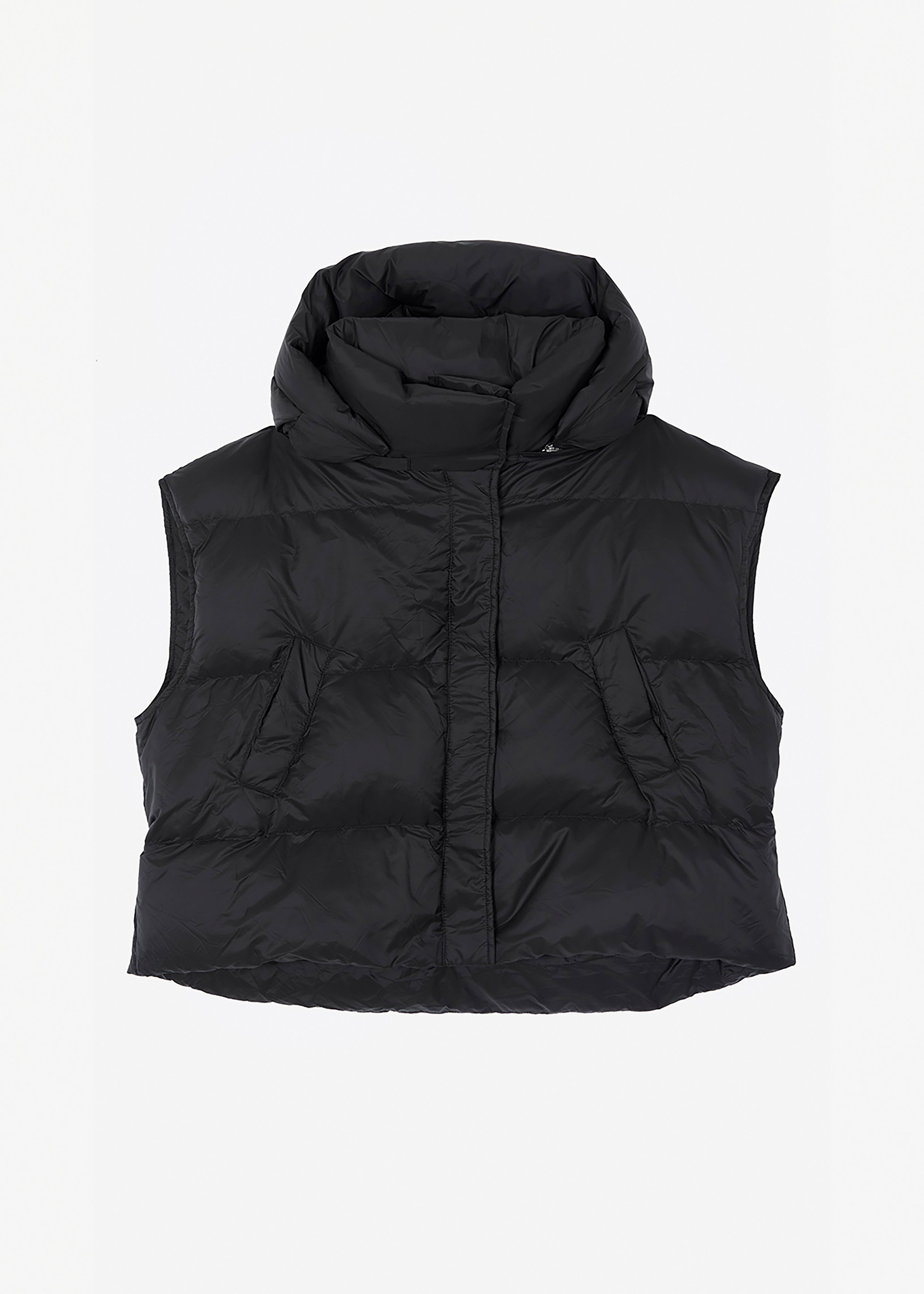 Prague Puffer Hoodie Vest - Black sold by Frankie Shop product image thumbnail 5