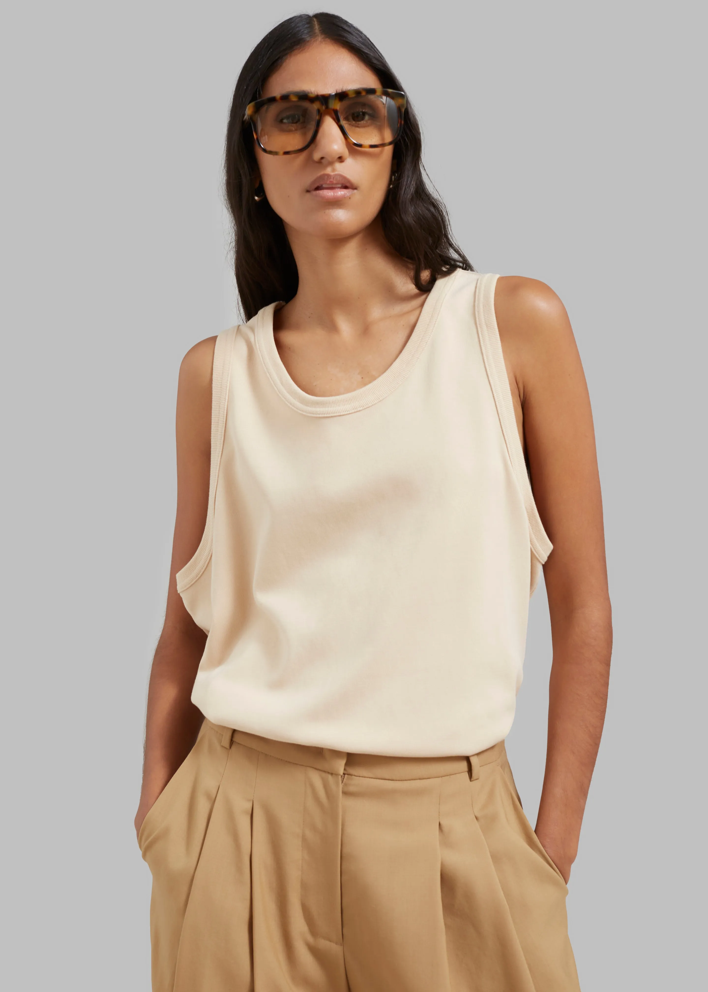 Briston Boxy Tank - Beige sold by Frankie Shop product image thumbnail 2