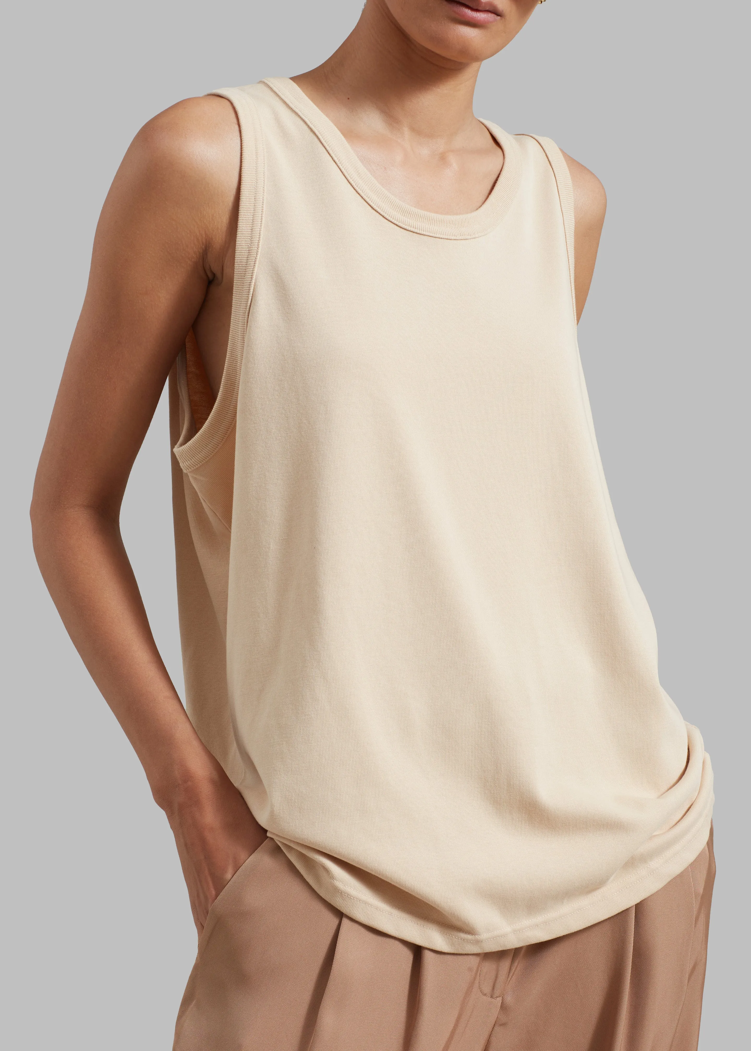 Briston Boxy Tank - Beige sold by Frankie Shop product image thumbnail 5