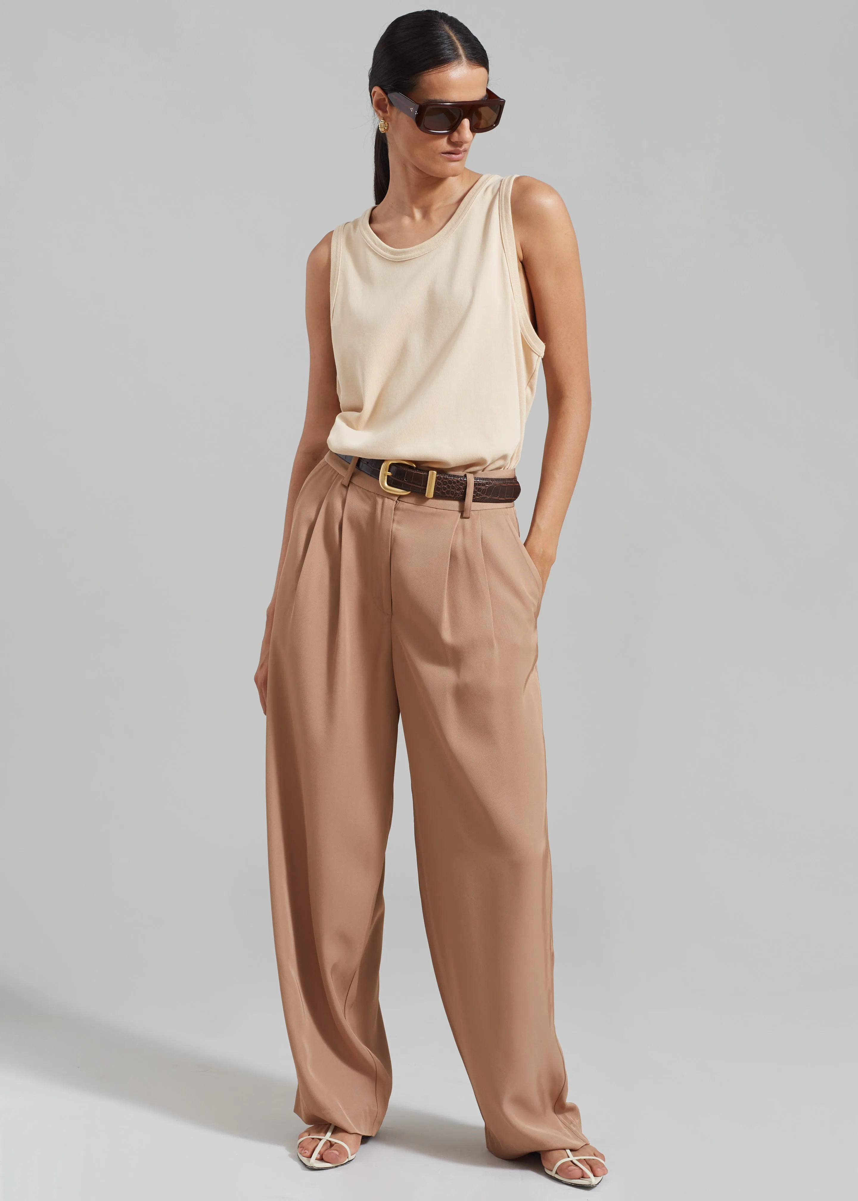 Briston Boxy Tank - Beige sold by Frankie Shop product image thumbnail 3