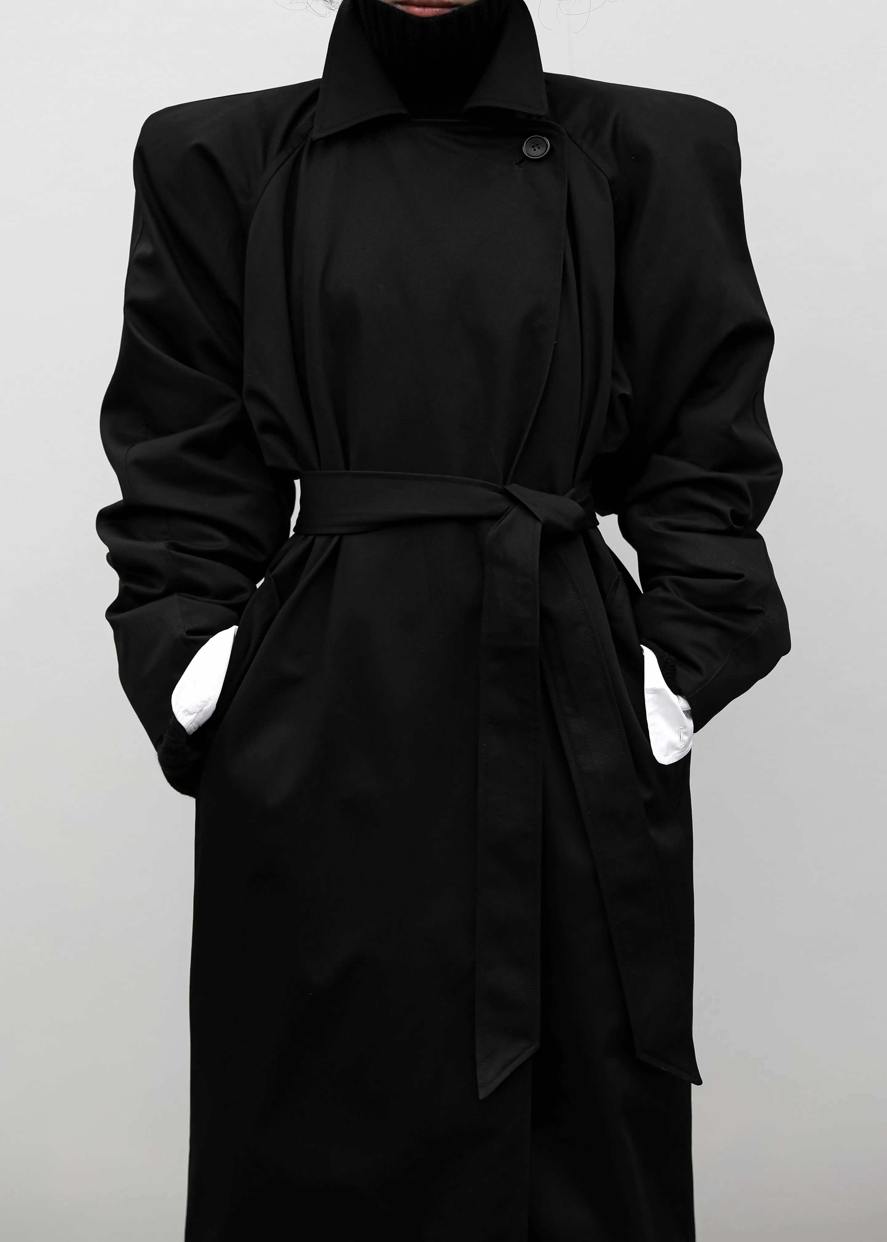 Marisol Box Shoulder Trench - Black sold by Frankie Shop product image thumbnail 3