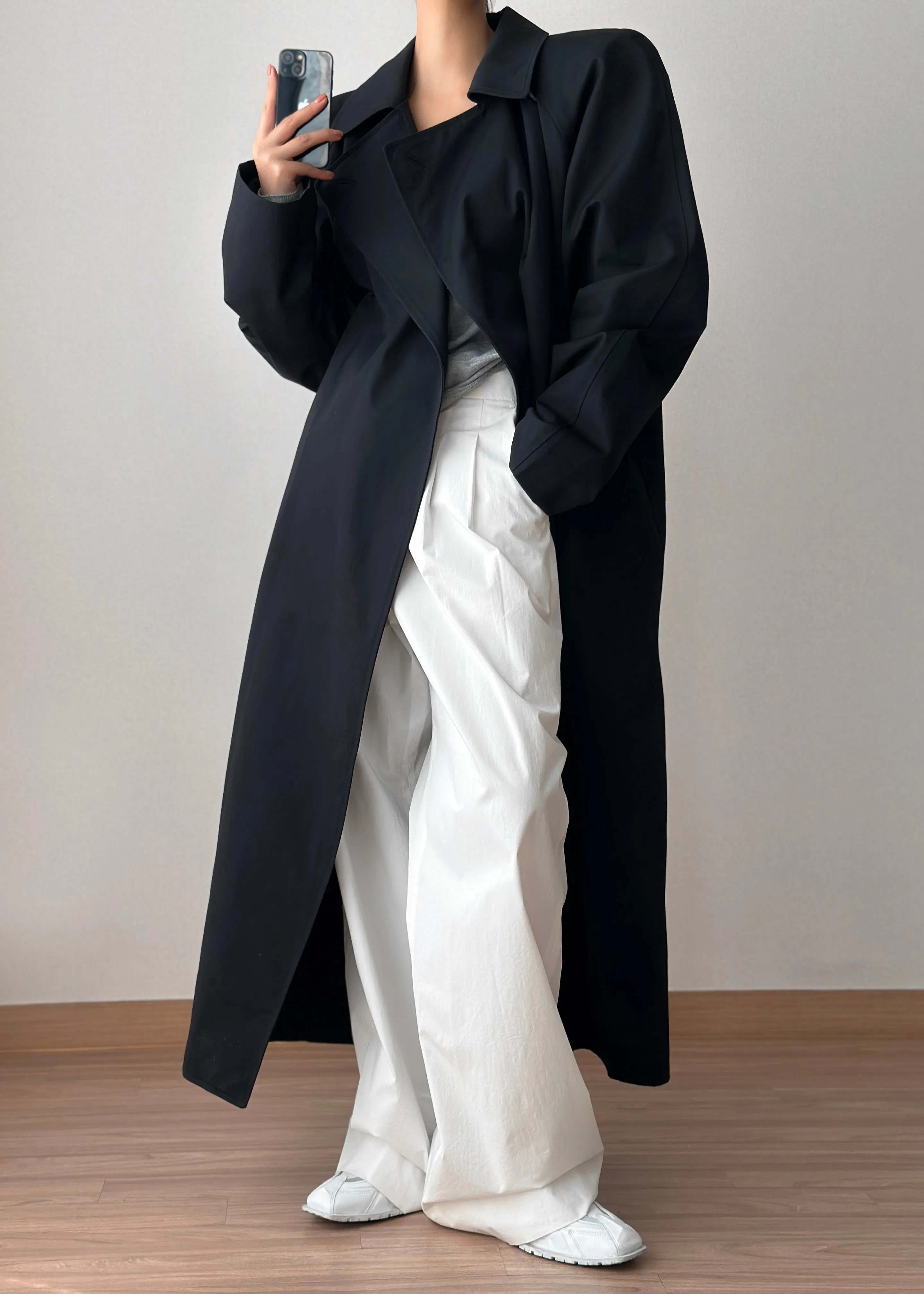 Marisol Box Shoulder Trench - Black sold by Frankie Shop product image thumbnail 5