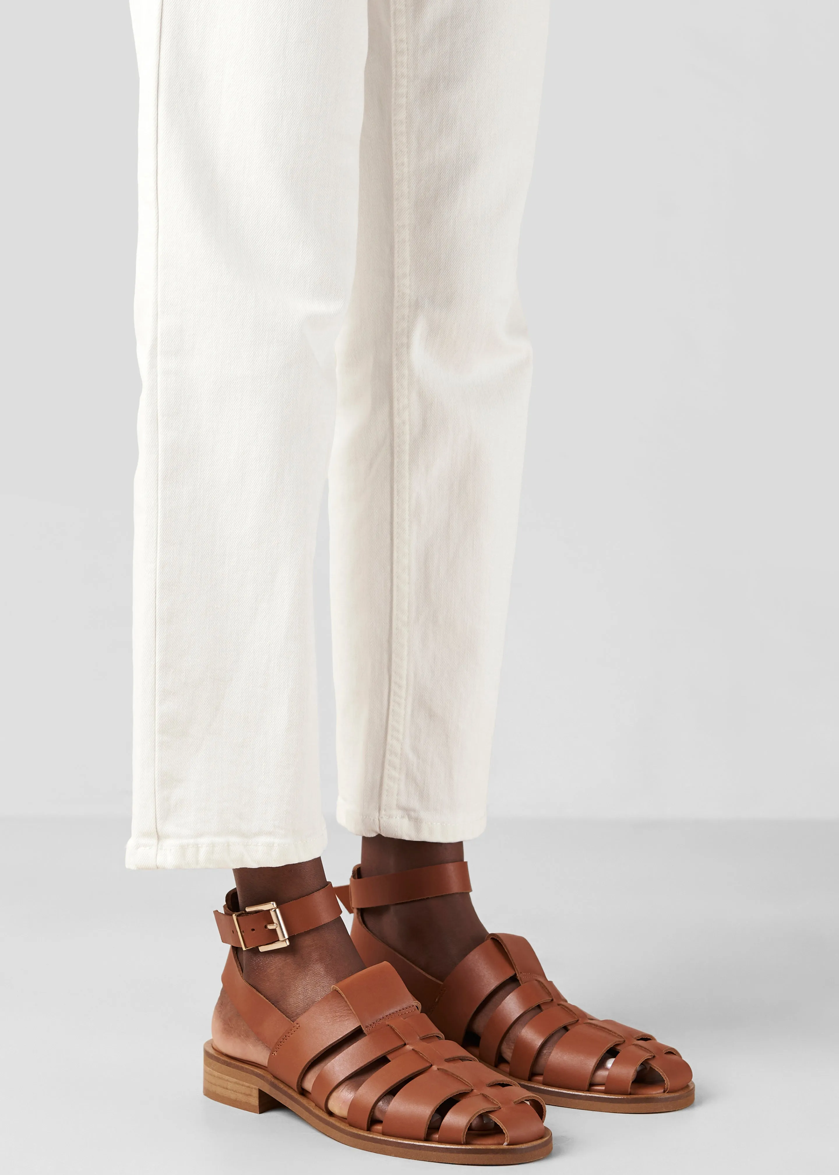 Alohas Perry Leather Sandals - Tan sold by Frankie Shop product image thumbnail 5