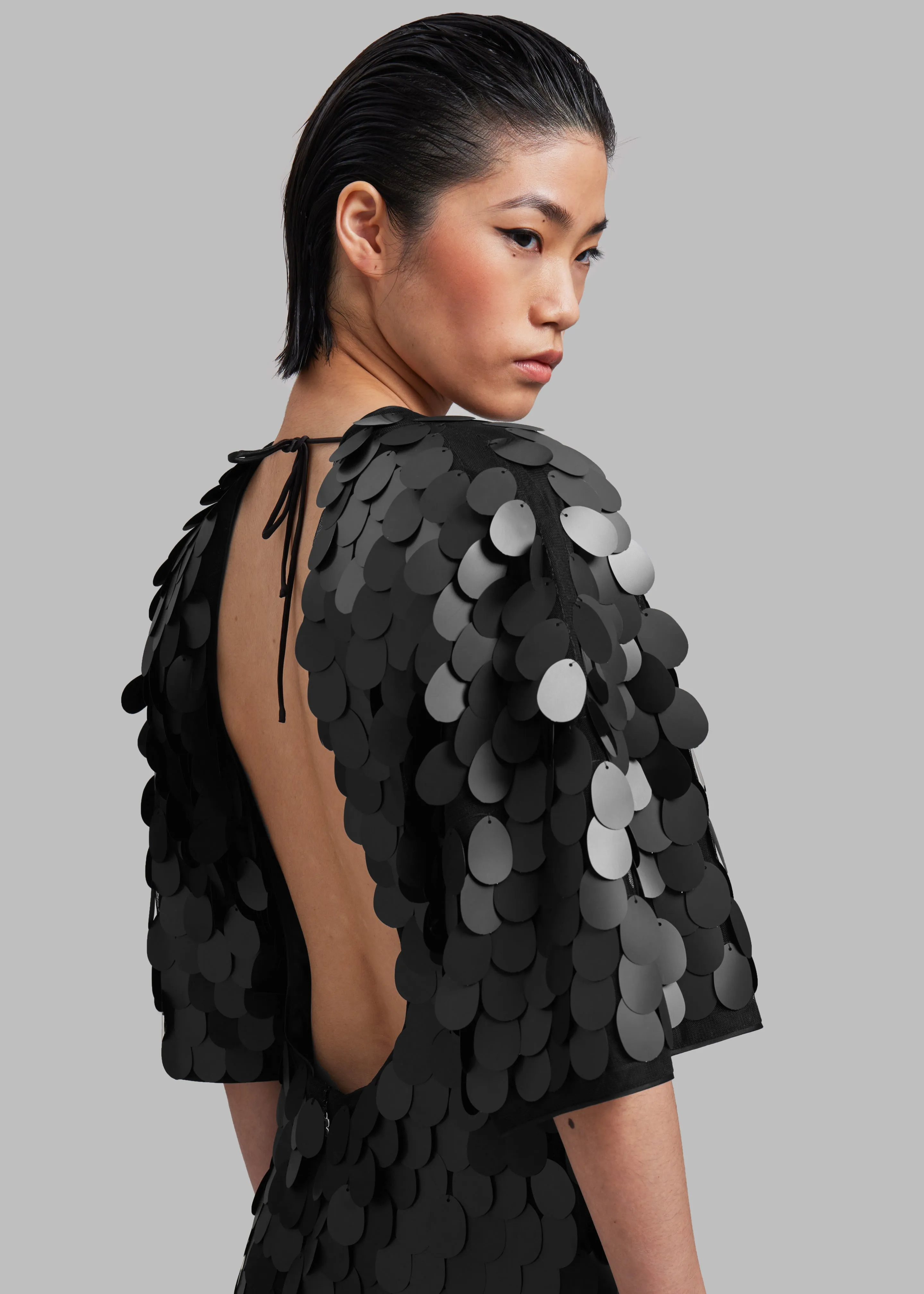 ROTATE Sequins Mini Dress - Black sold by Frankie Shop product image thumbnail 3