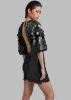ROTATE Sequins Mini Dress - Black sold by Frankie Shop