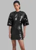 ROTATE Sequins Mini Dress - Black sold by Frankie Shop