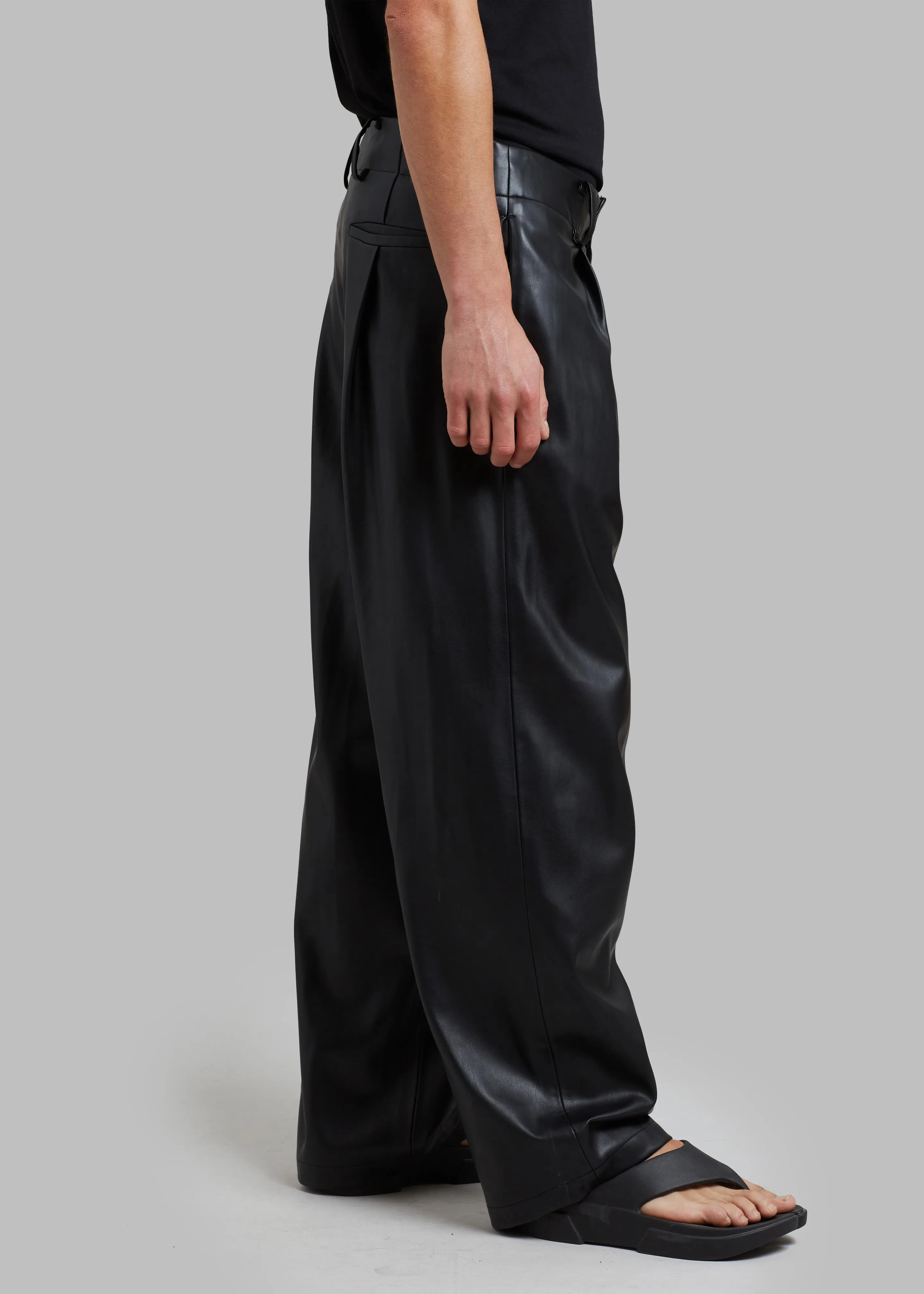 Baker Faux Leather Pants - Black sold by Frankie Shop product image thumbnail 4