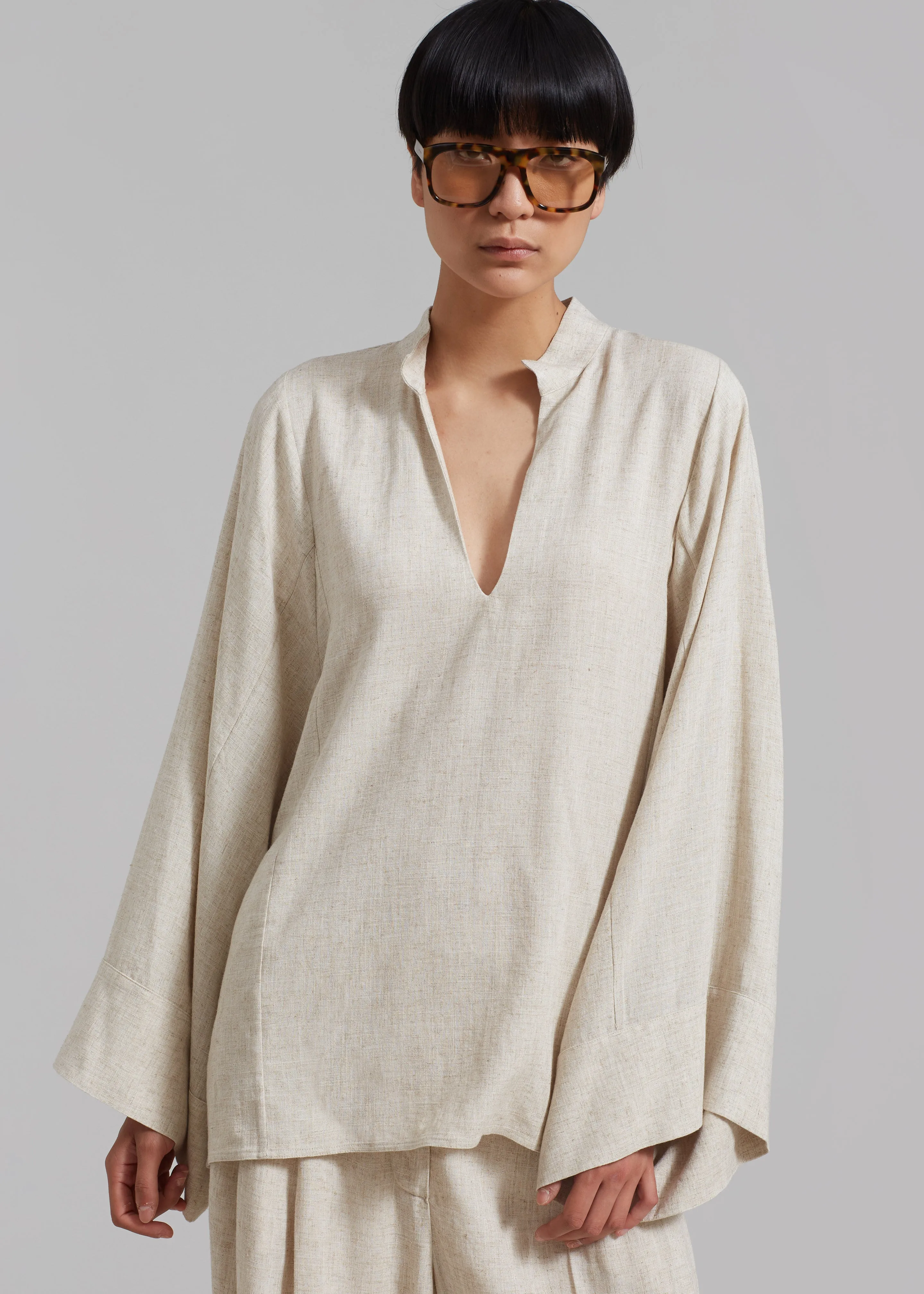 By Malene Birger Lomaria Blouse - Undyed sold by Frankie Shop