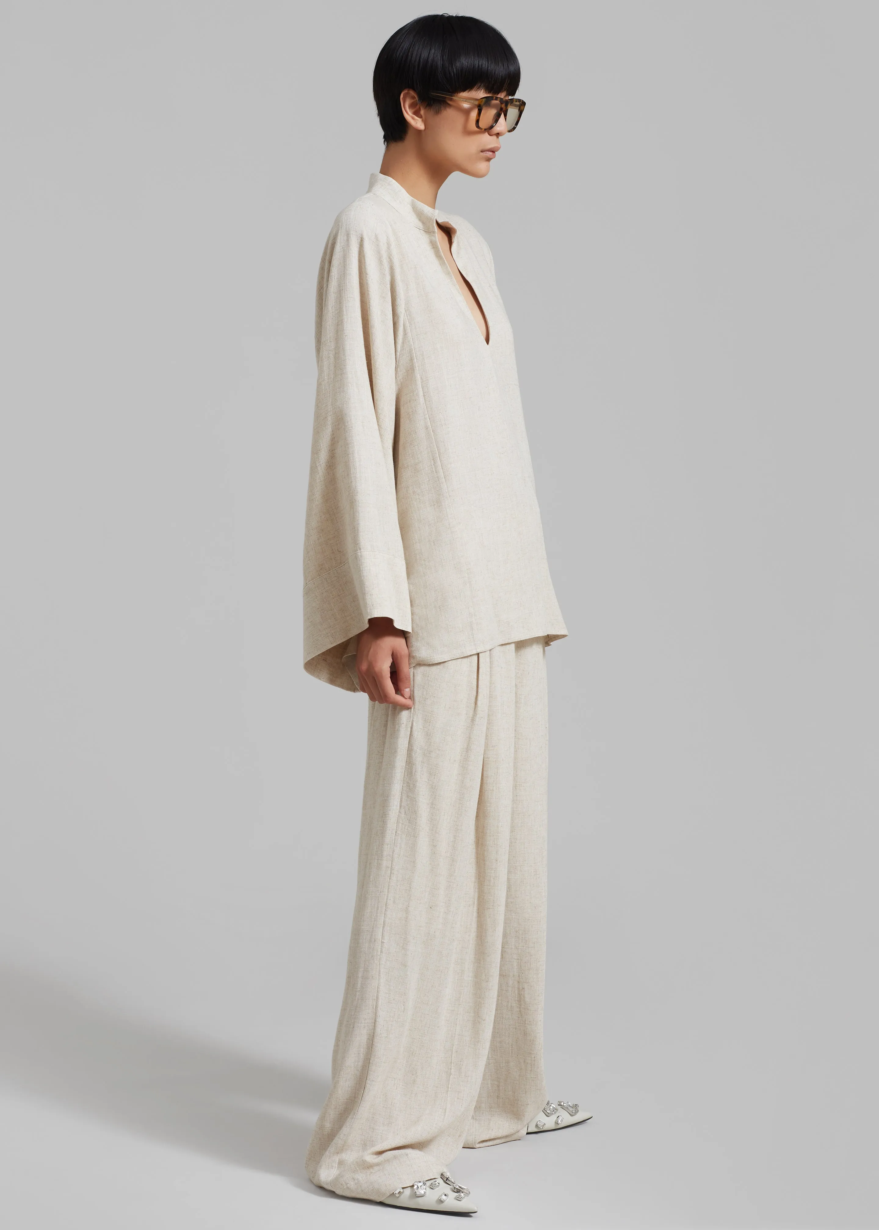 By Malene Birger Lomaria Blouse - Undyed sold by Frankie Shop product image thumbnail 3