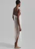 Madeline Sheer Midi Dress - Off White sold by Frankie Shop