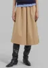 Nia Cropped Wide Pants - Beige sold by Frankie Shop