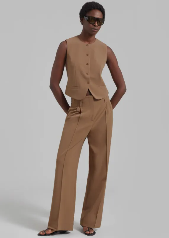 Beaufille Ulla Trousers - Camel sold by Frankie Shop