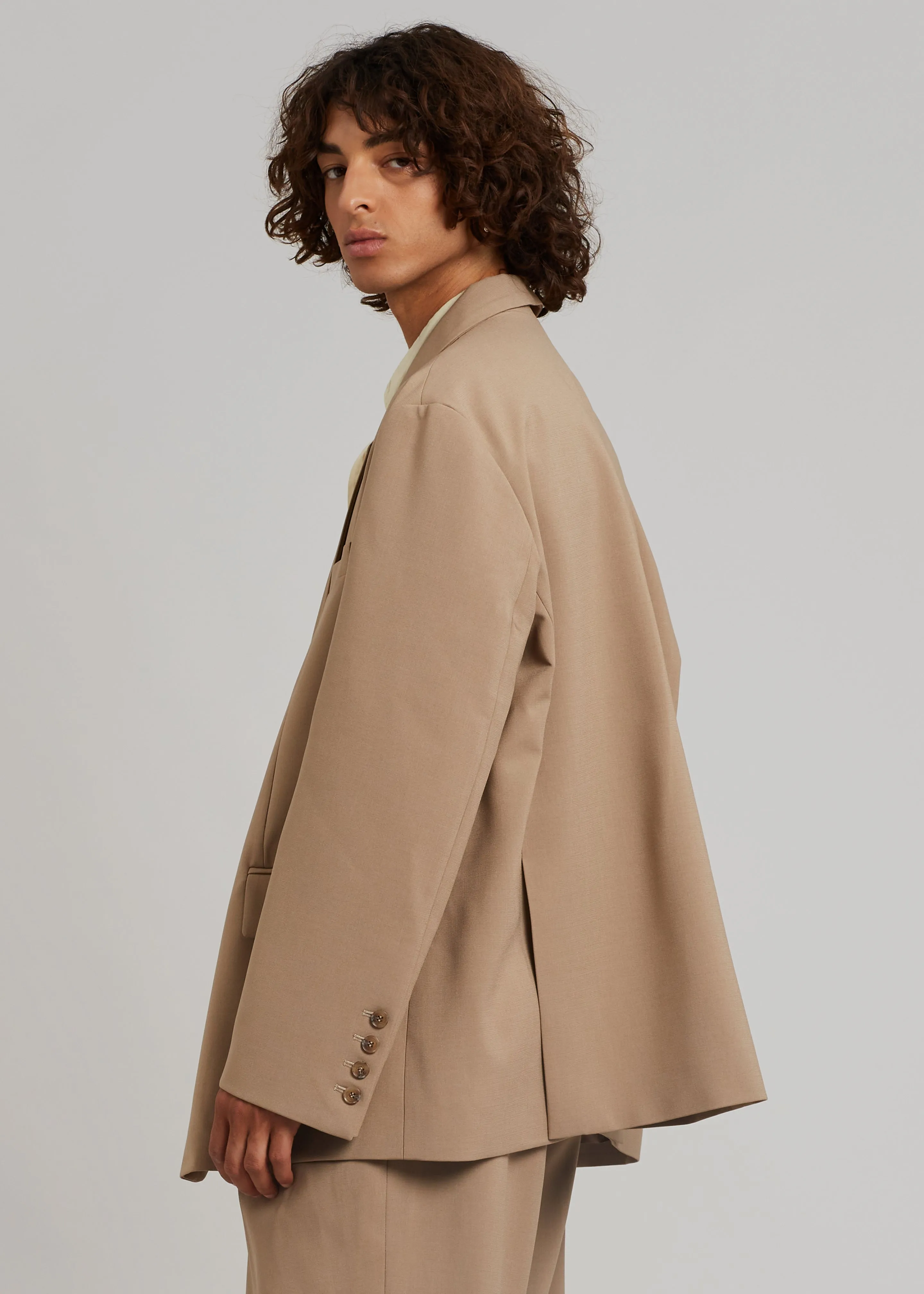 Beo Blazer - Latte sold by Frankie Shop product image thumbnail 3